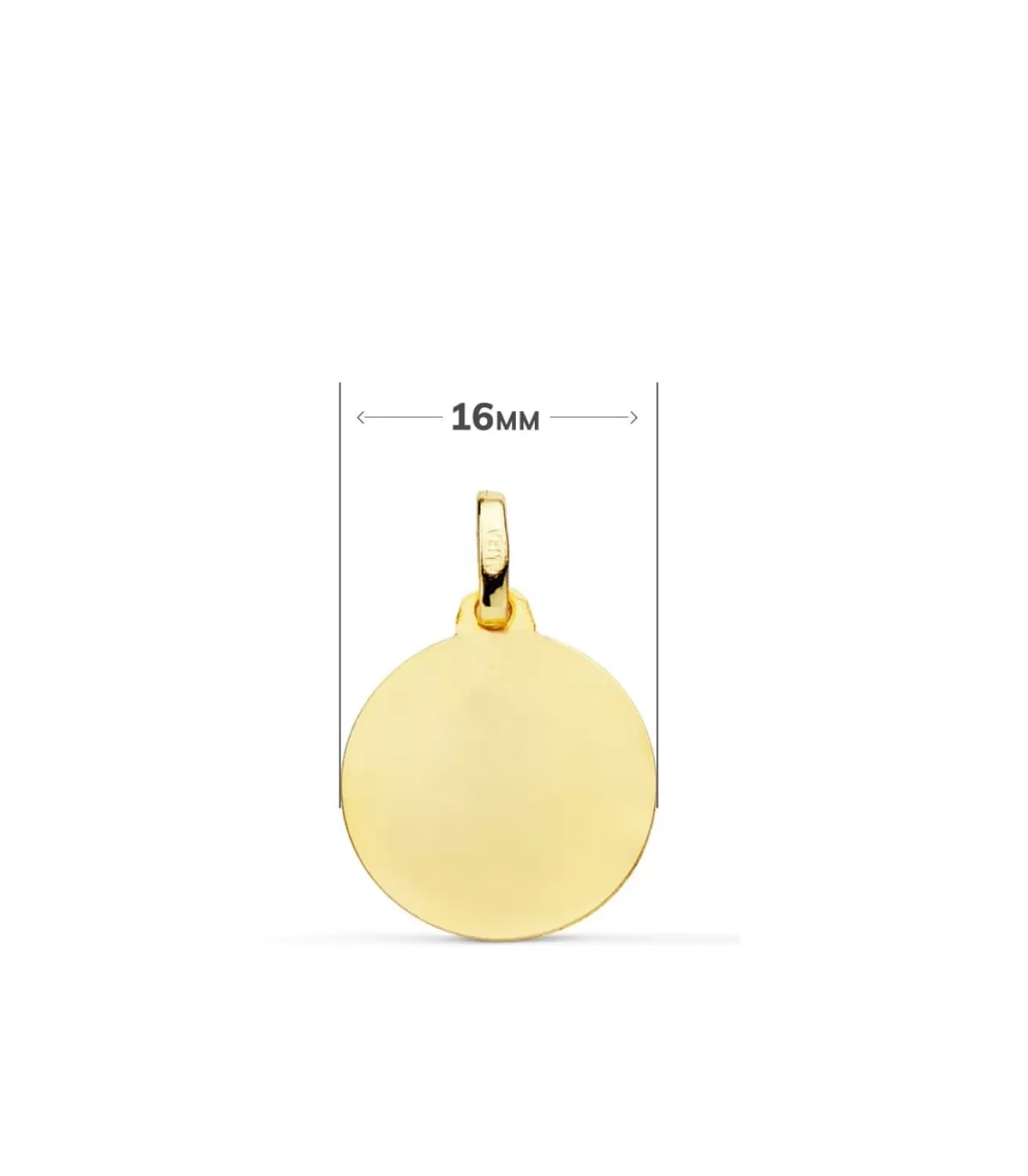 Medalla Virgen Carmen Oro 18K 16Mm Tallada<Alda Joyeros Clearance