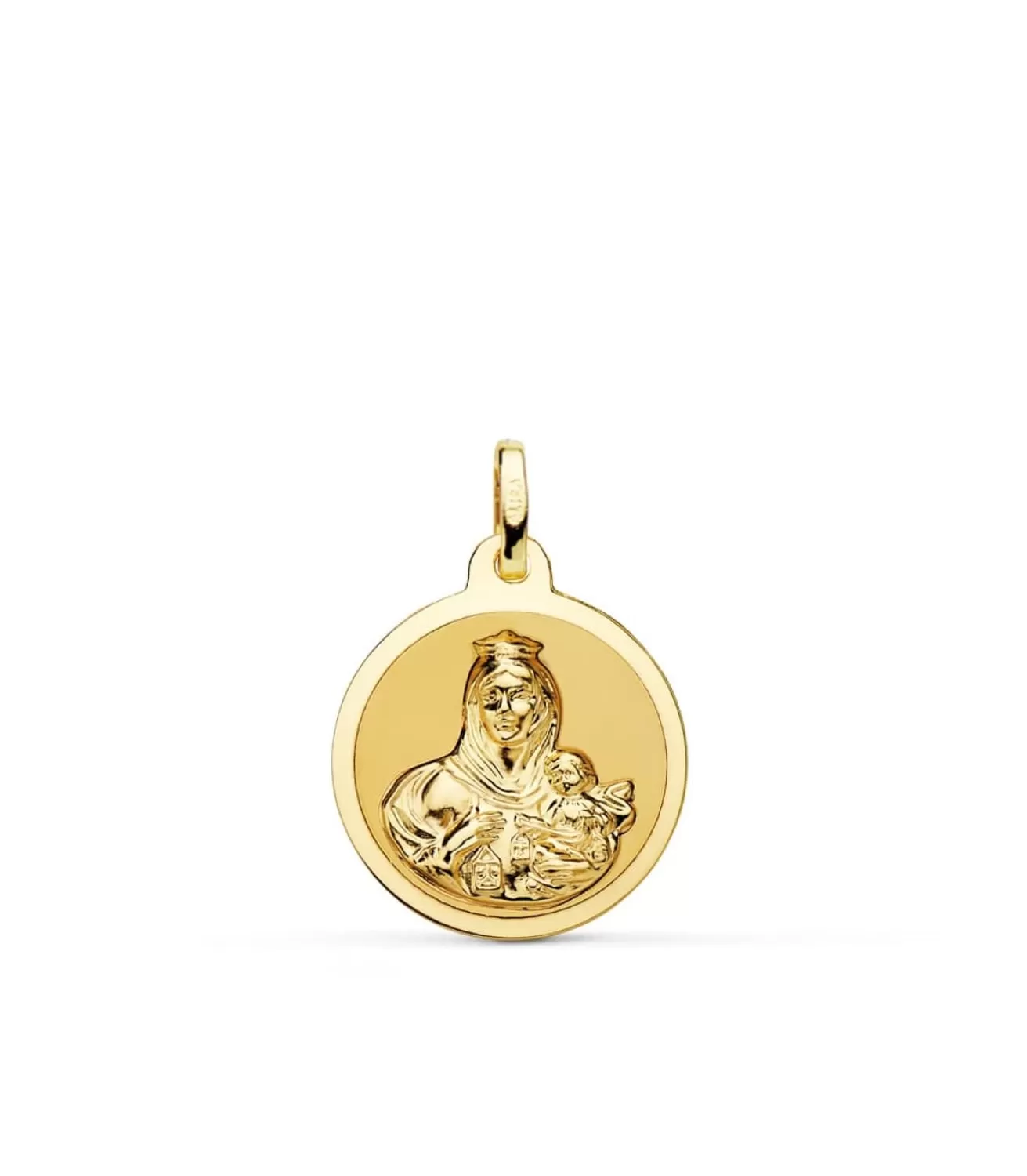 Medalla Virgen Carmen Oro 18K 18Mm Brillo<Alda Joyeros Hot