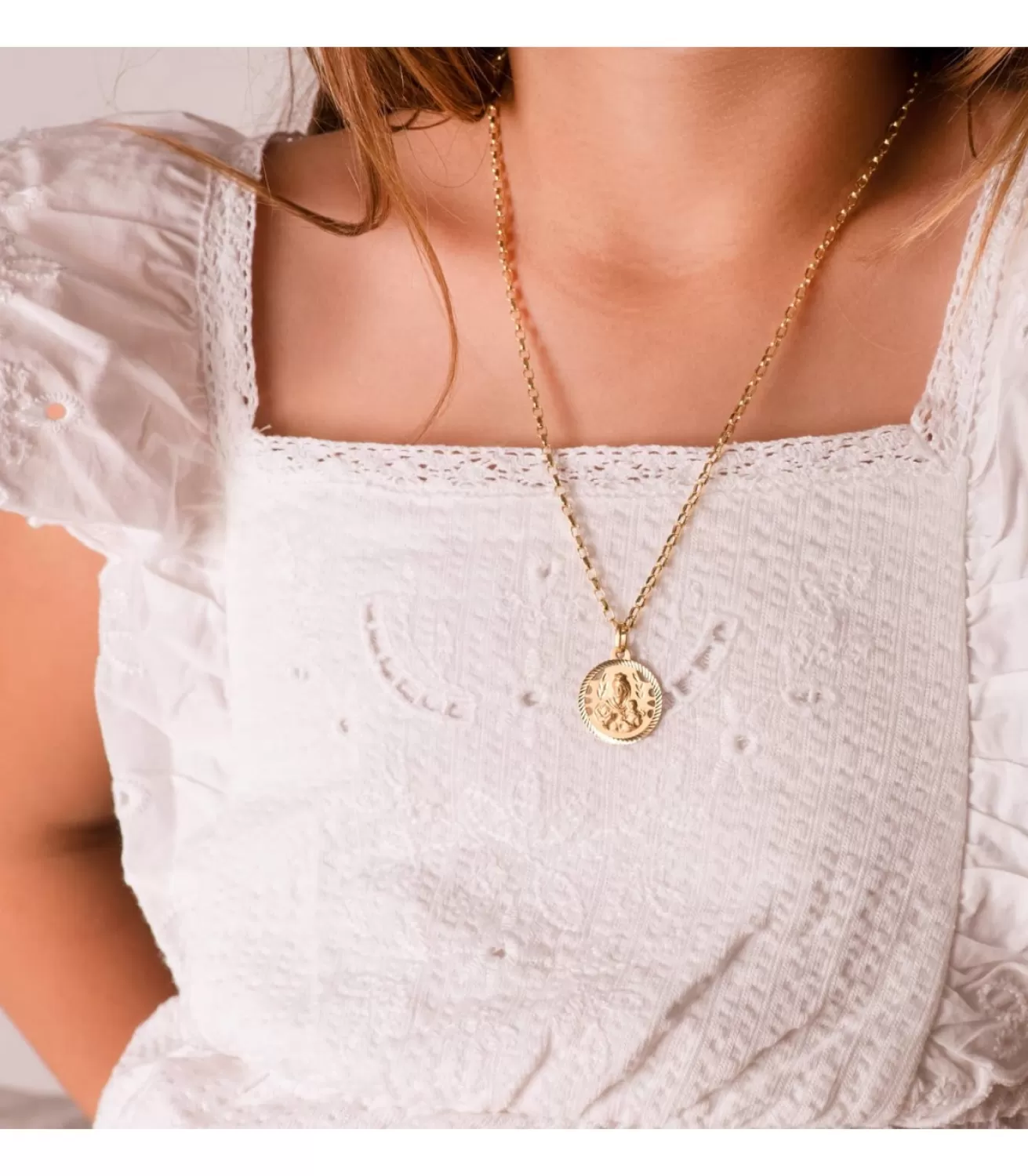 Medalla Virgen Carmen Oro 18K 18Mm Calada<Alda Joyeros Clearance