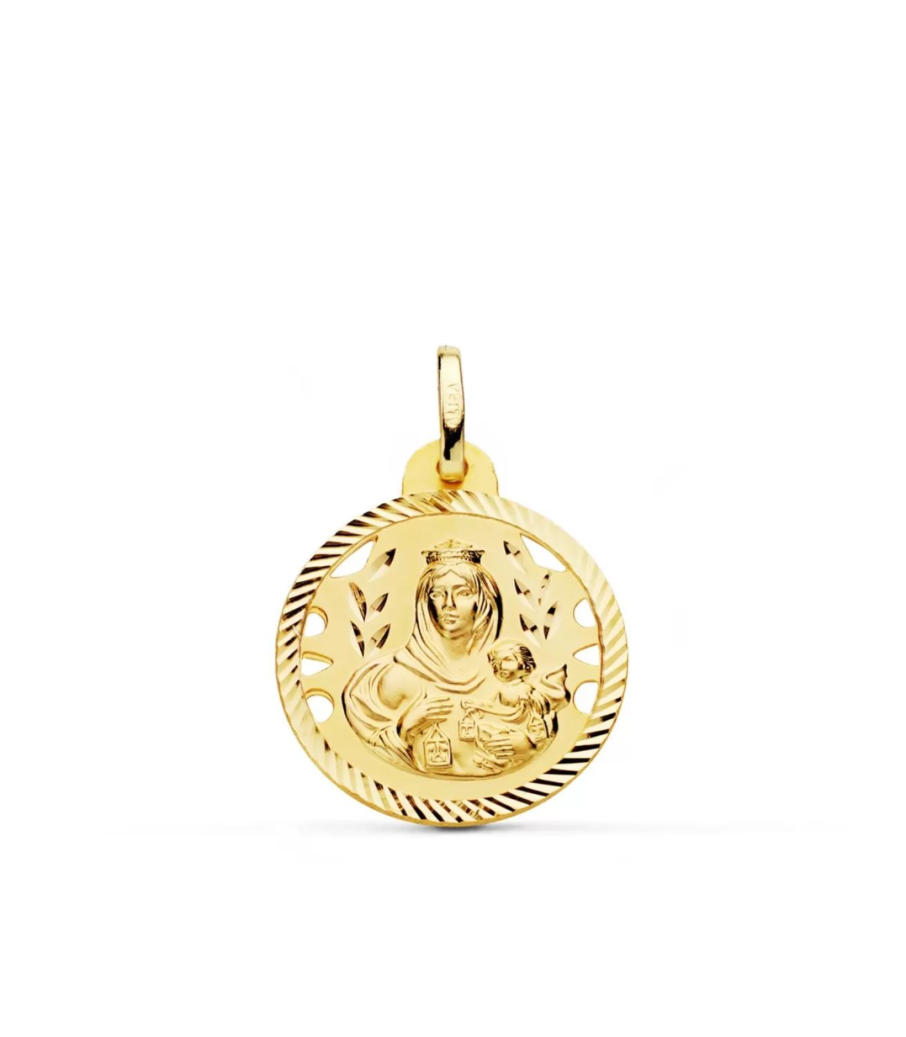 Medalla Virgen Carmen Oro 18K 20Mm Calada<Alda Joyeros New