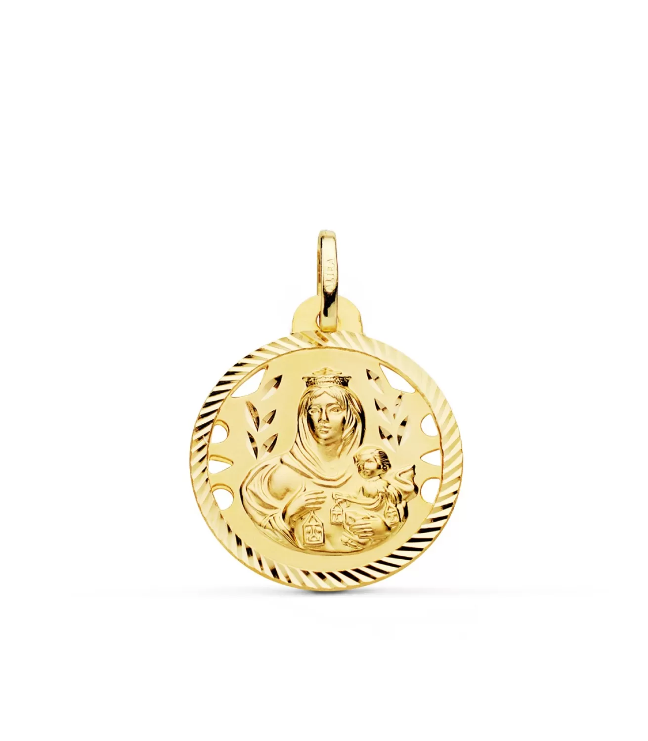 Medalla Virgen Carmen Oro 18K 22Mm Calada<Alda Joyeros Fashion