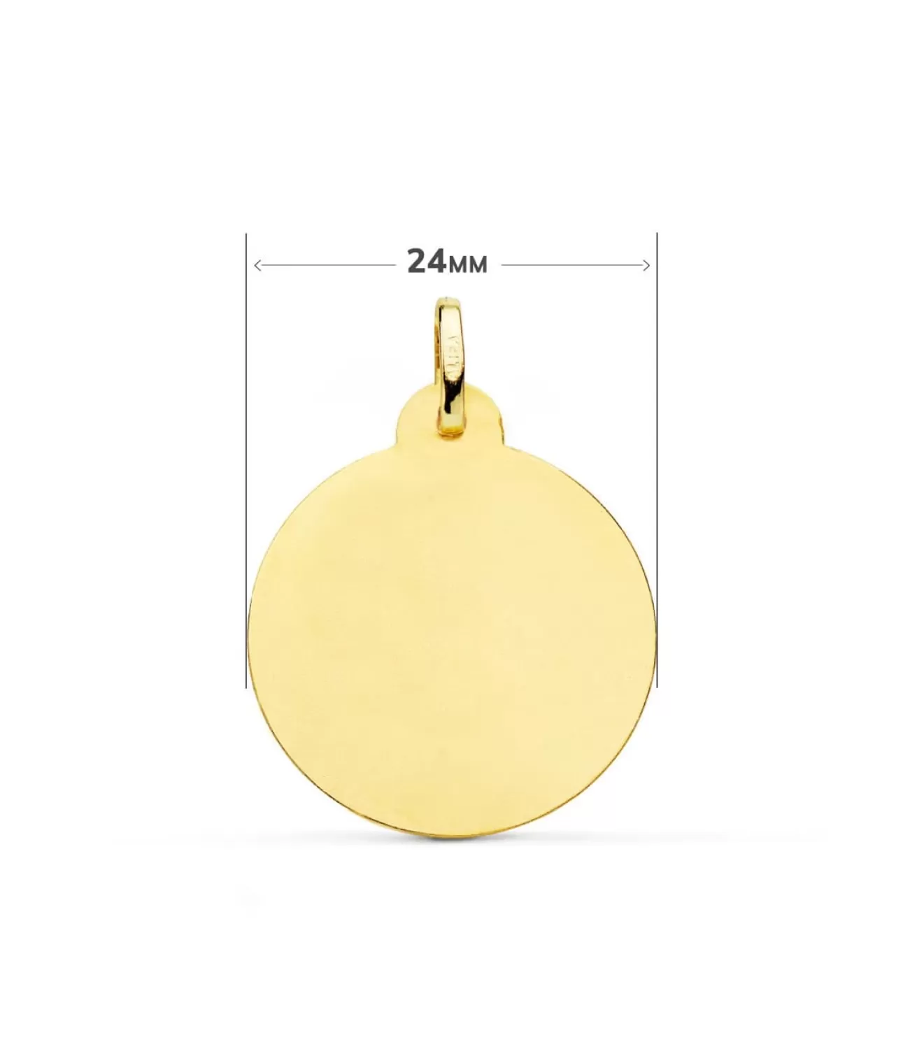 Medalla Virgen Carmen Oro 18K 24Mm Bisel<Alda Joyeros Shop