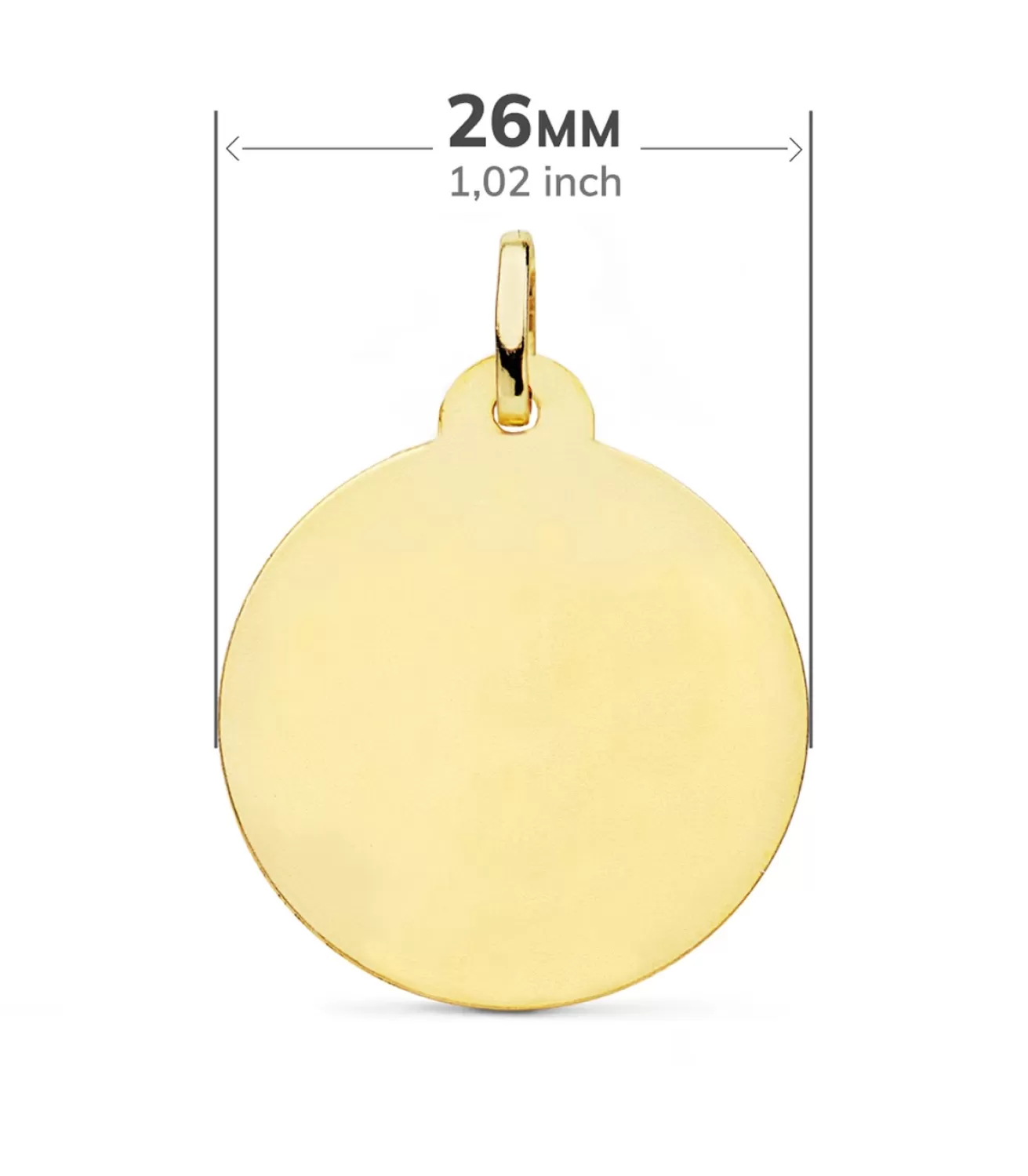 Medalla Virgen Carmen Oro 18K 26Mm Calada<Alda Joyeros Online