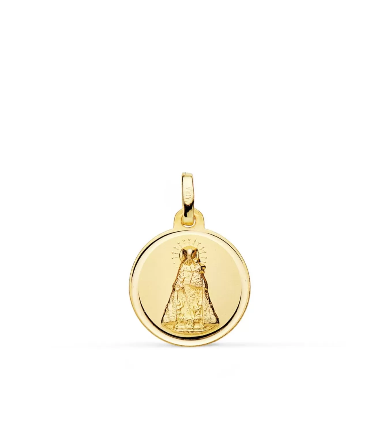 Medalla Virgen De Los Desamparados 18 Ktes 16Mm Bisel<Alda Joyeros Online