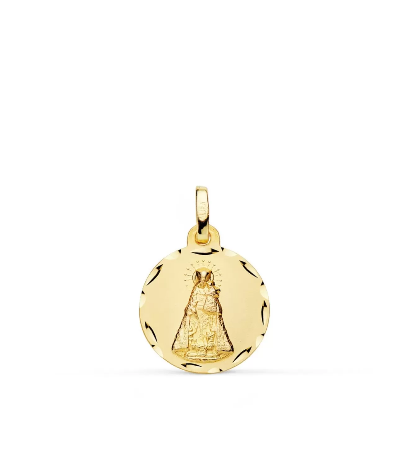 Medalla Virgen De Los Desamparados 18 Ktes 16Mm Tallada<Alda Joyeros Outlet