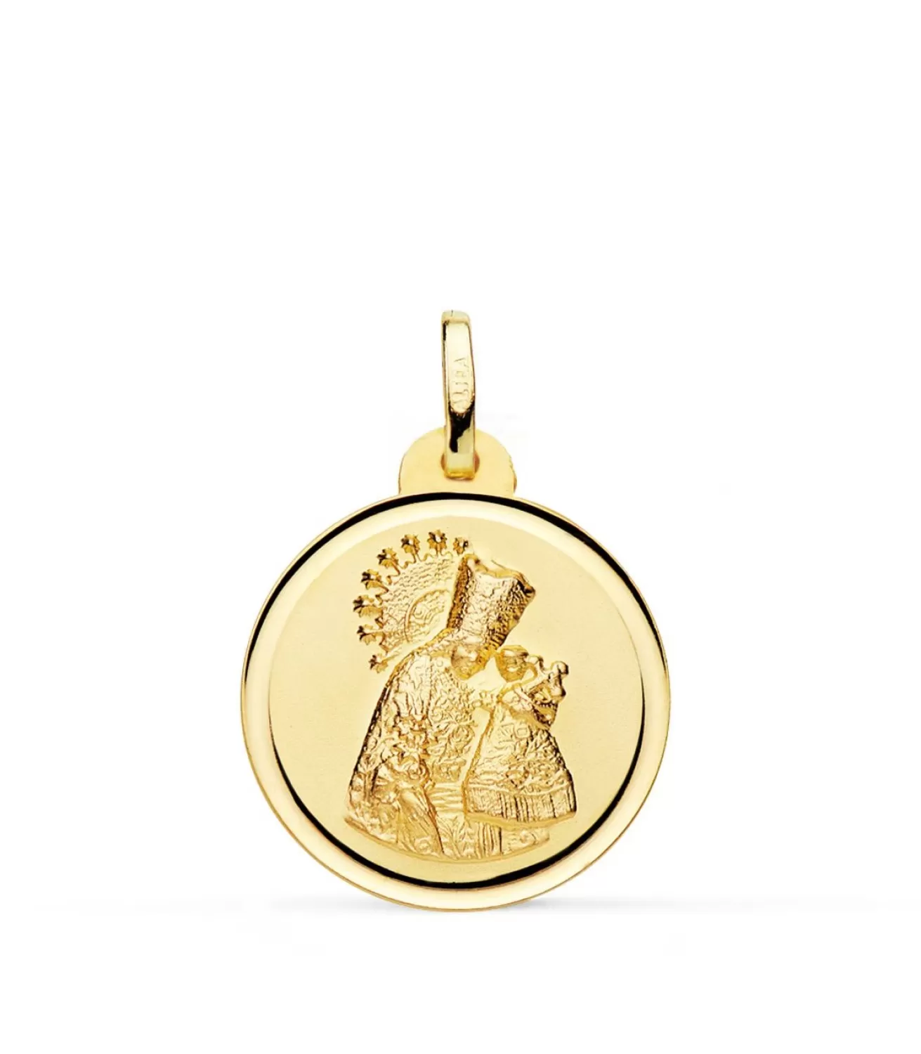 Medalla Virgen De Los Desamparados Oro 18K 20Mm Bisel<Alda Joyeros Cheap