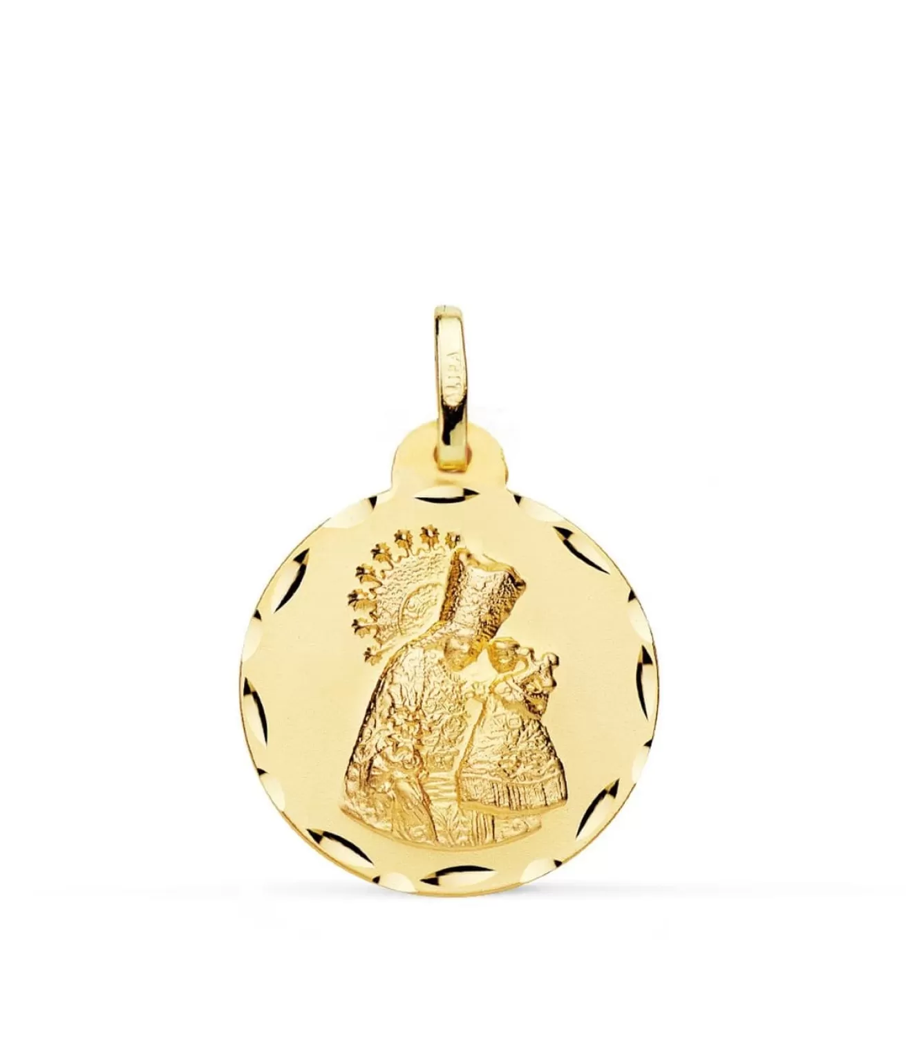 Medalla Virgen De Los Desamparados Oro 18K 20Mm Tallada<Alda Joyeros Hot