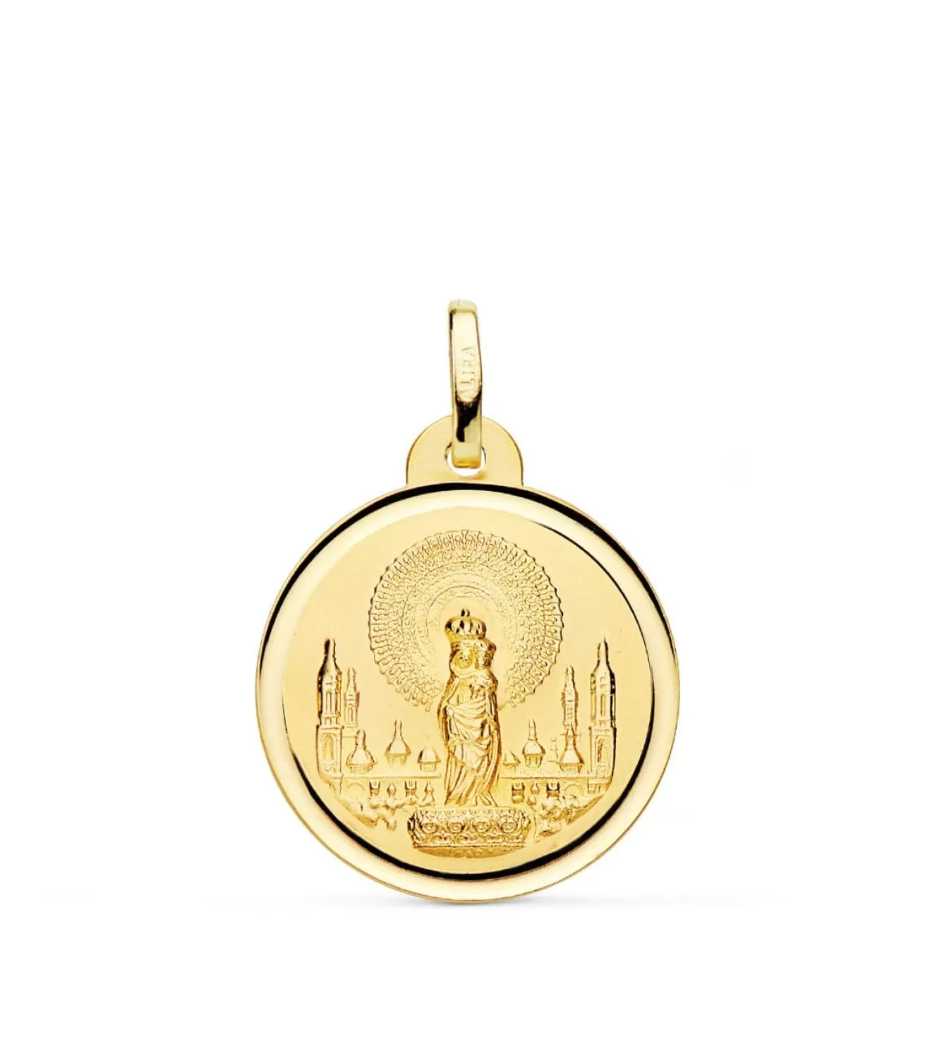 Medalla Virgen Del Pilar 18 Ktes 20Mm<Alda Joyeros Hot