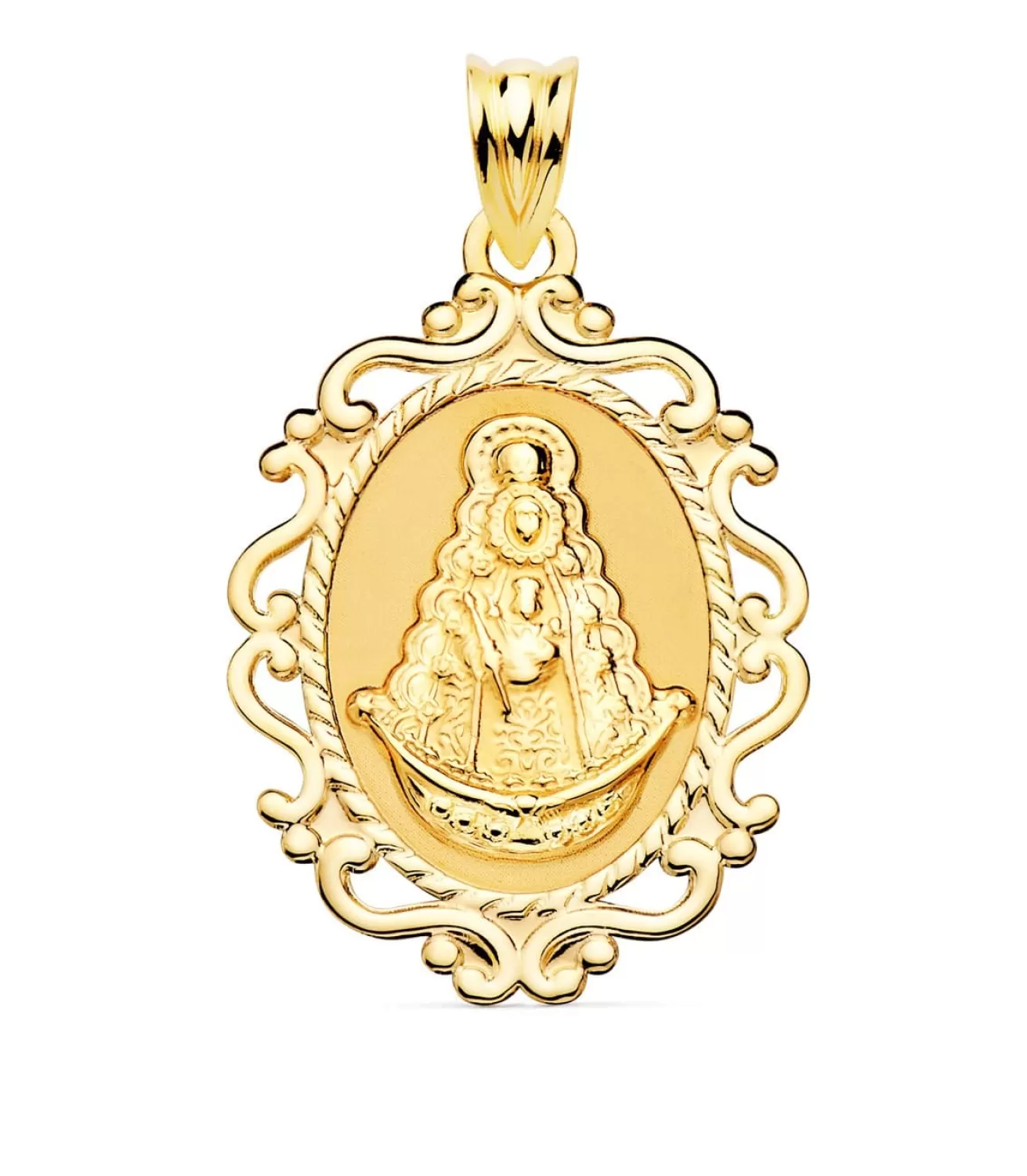 Medalla Virgen Del Rocio 18 Ktes 31 Mm<Alda Joyeros Cheap