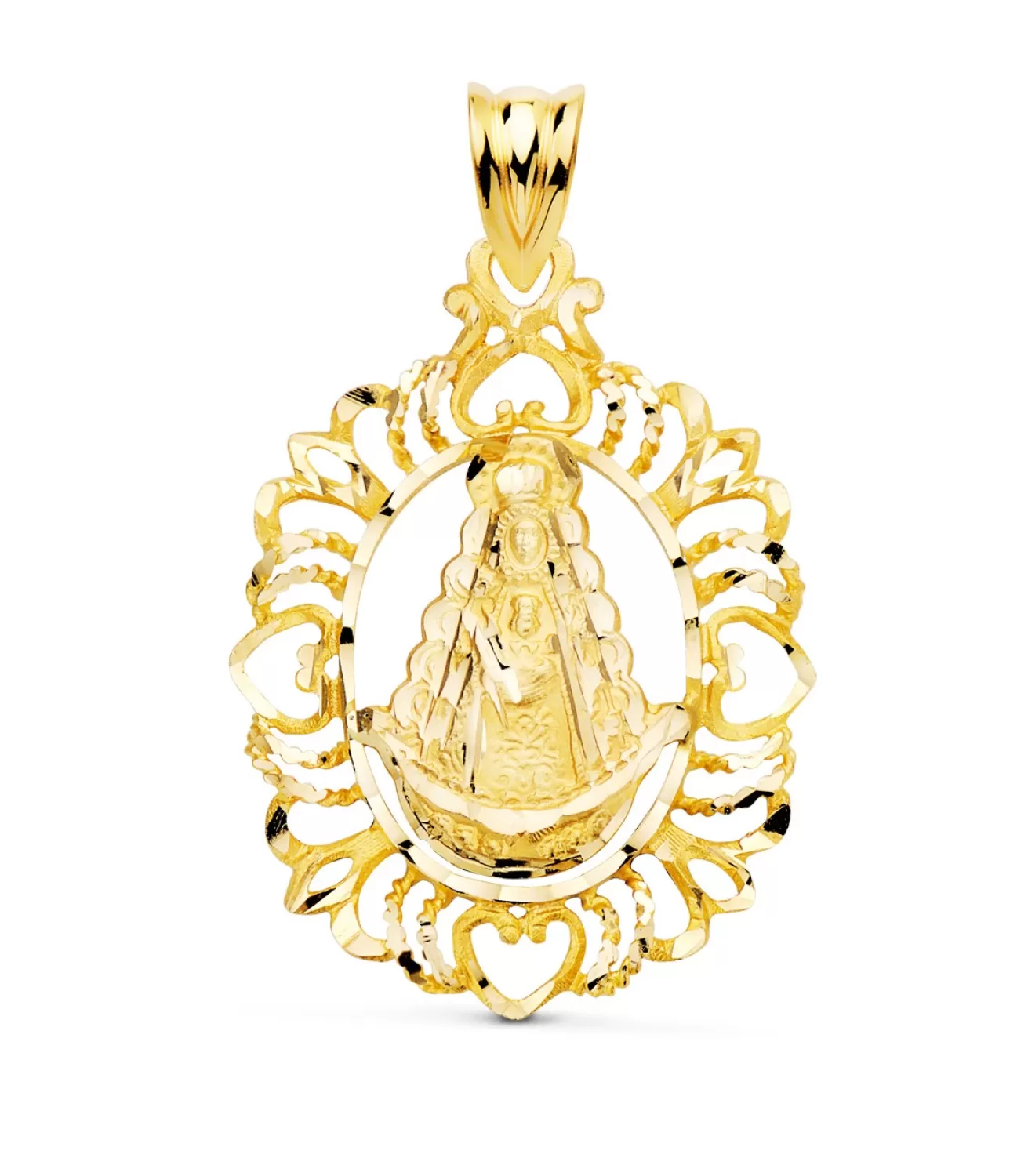 Medalla Virgen Del Rocio Orla Oro 18 K 30 Mm<Alda Joyeros Cheap