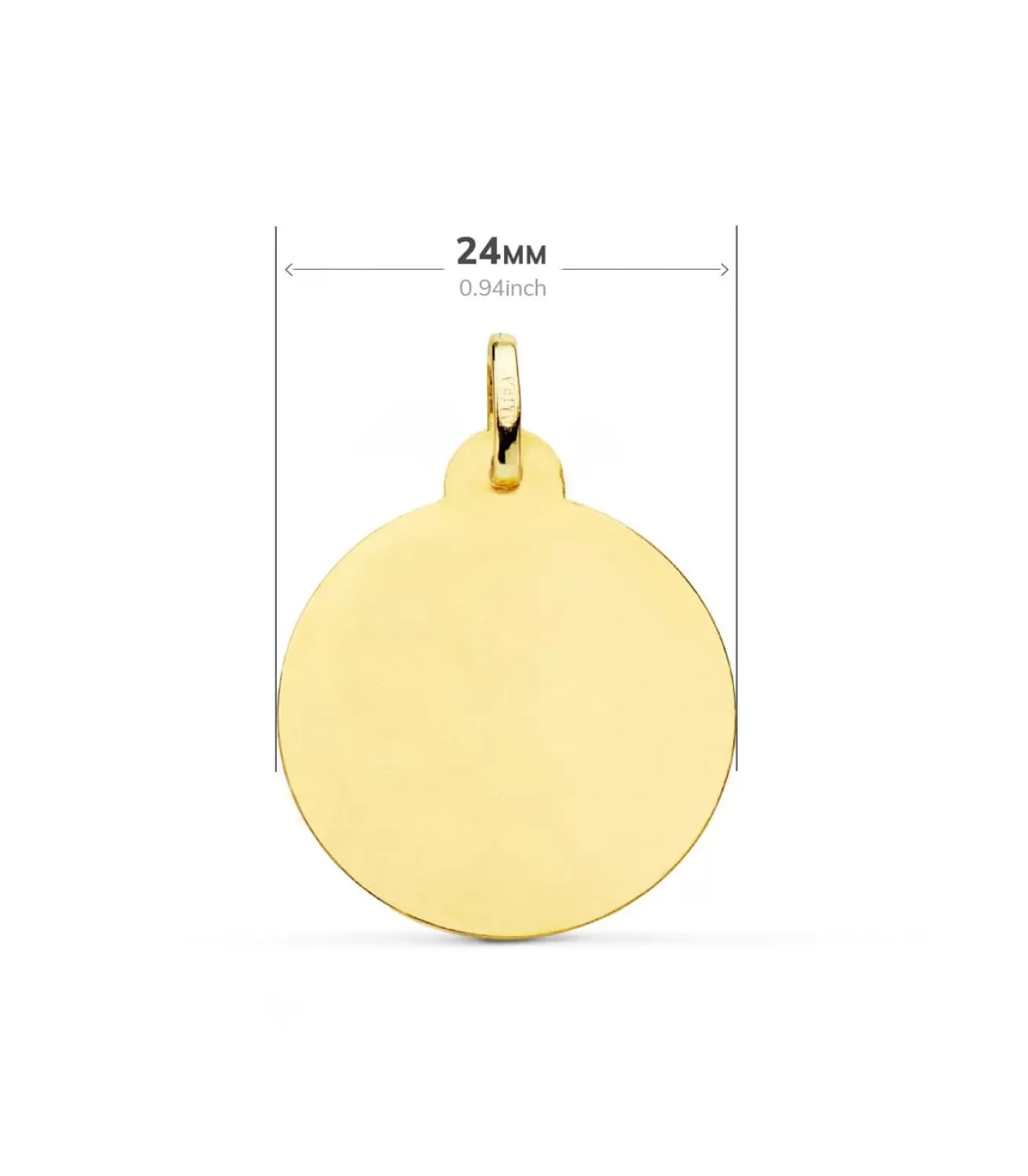 Medalla Virgen Del Rocio Oro 18K Tallada 24 Mm<Alda Joyeros Hot