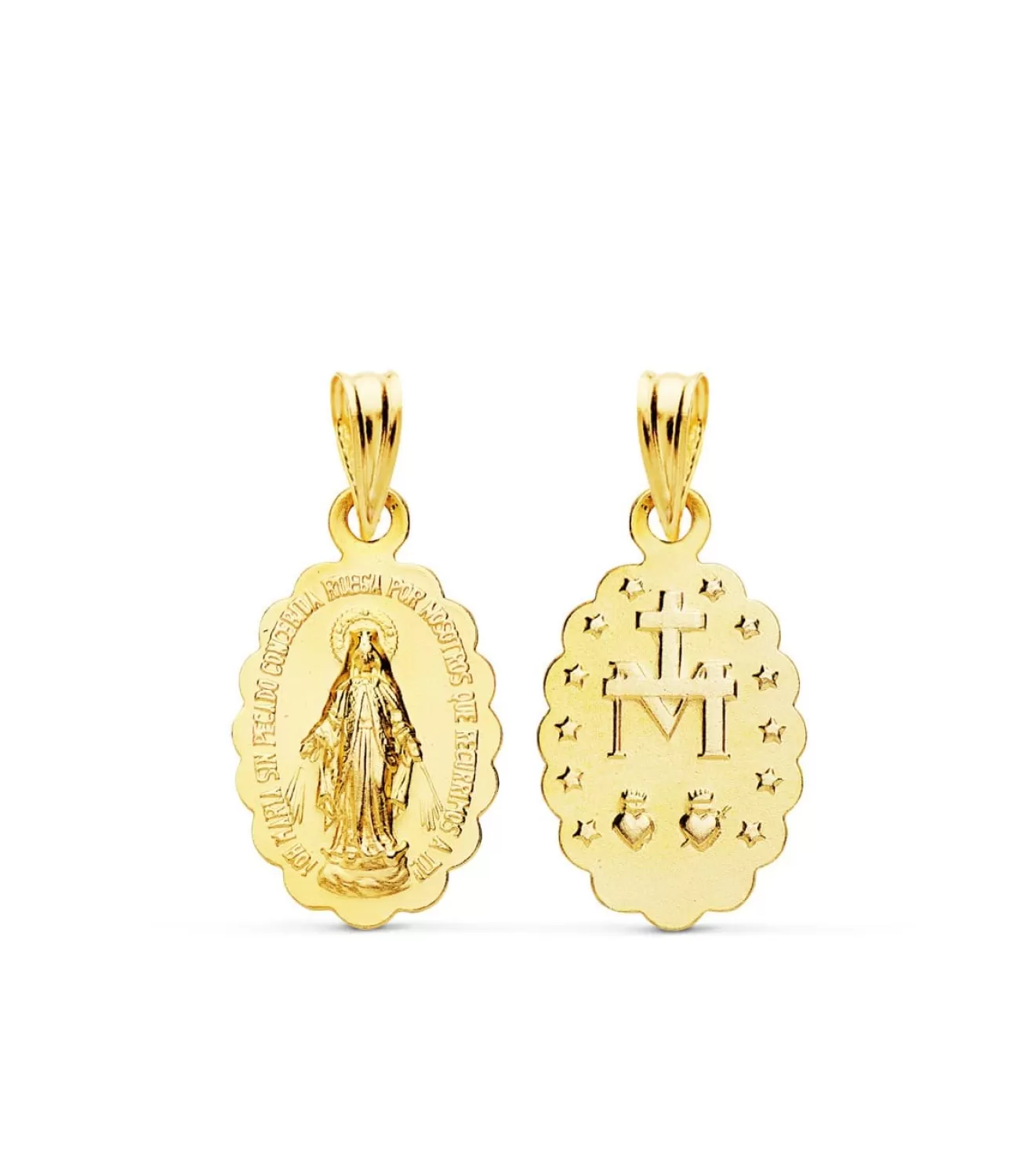 Medalla Virgen Milagrosa Oro Amarillo 18K 15Mm<Alda Joyeros Best