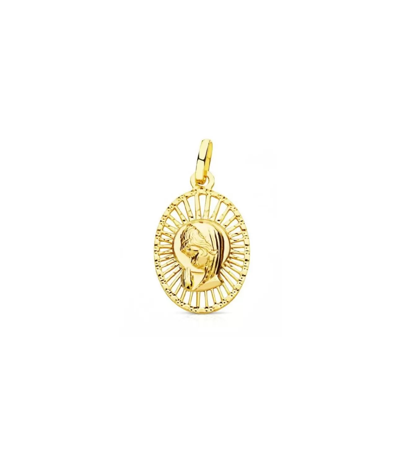 Medalla Virgen Niña Calada 18 Ktes<Alda Joyeros New