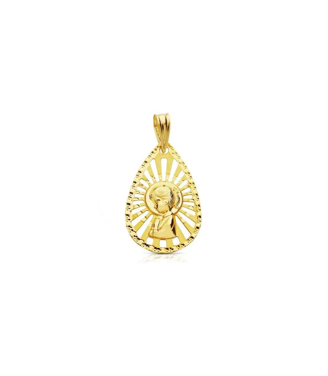 Medalla Virgen Niña Calada 18 Ktes<Alda Joyeros Clearance