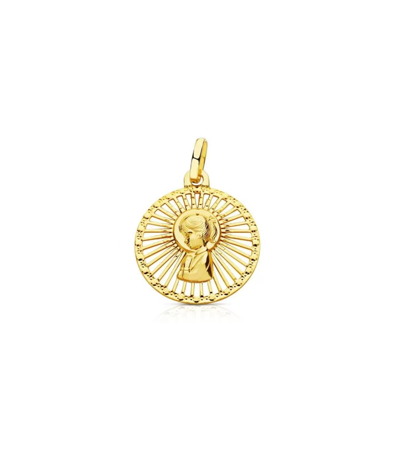 Medalla Virgen Niña Calada 18 Ktes<Alda Joyeros Discount