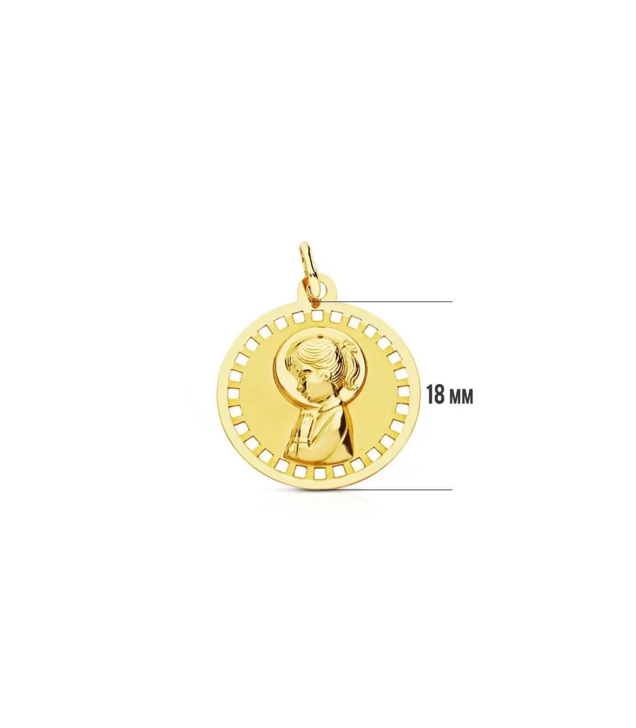Medalla Virgen Niña Calada 18 Ktes<Alda Joyeros Cheap
