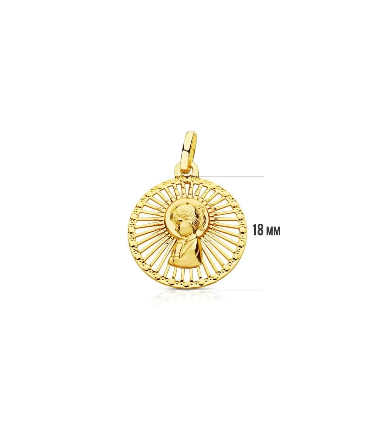 Medalla Virgen Niña Calada 18 Ktes<Alda Joyeros Discount