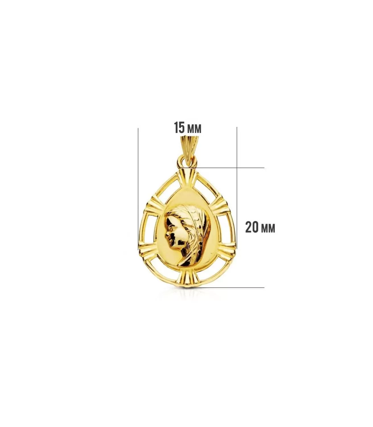Medalla Virgen Niña Calada 9 Ktes<Alda Joyeros Flash Sale
