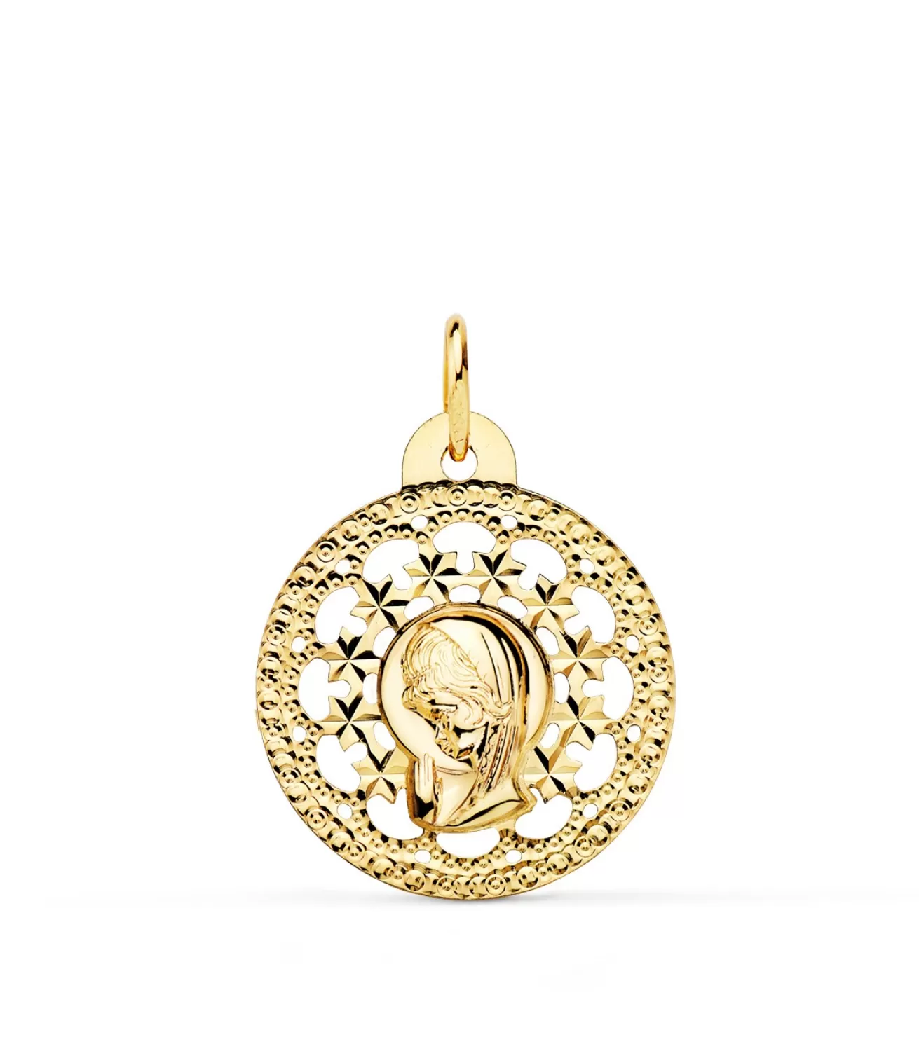 Medalla Virgen Niña Estrellas 18 Ktes<Alda Joyeros Sale