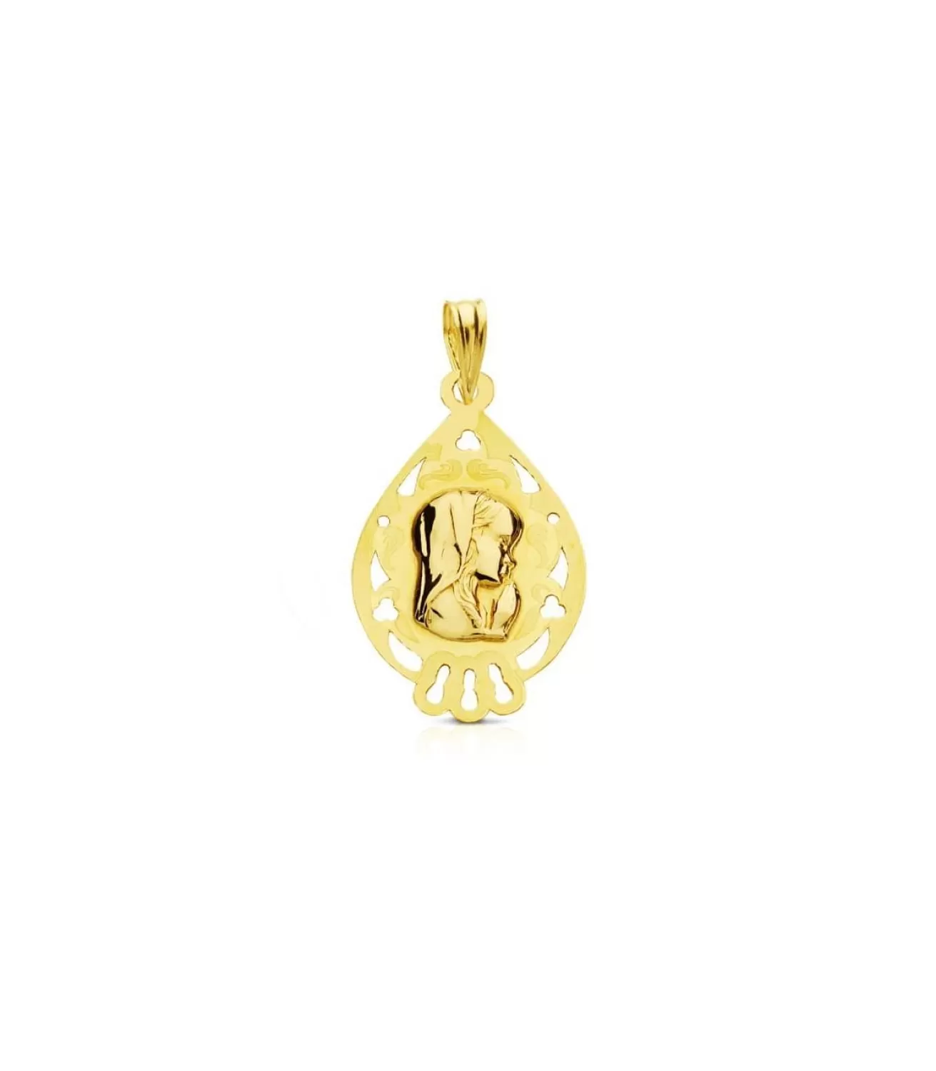 Medalla Virgen Niña Gota 18 Ktes<Alda Joyeros Discount