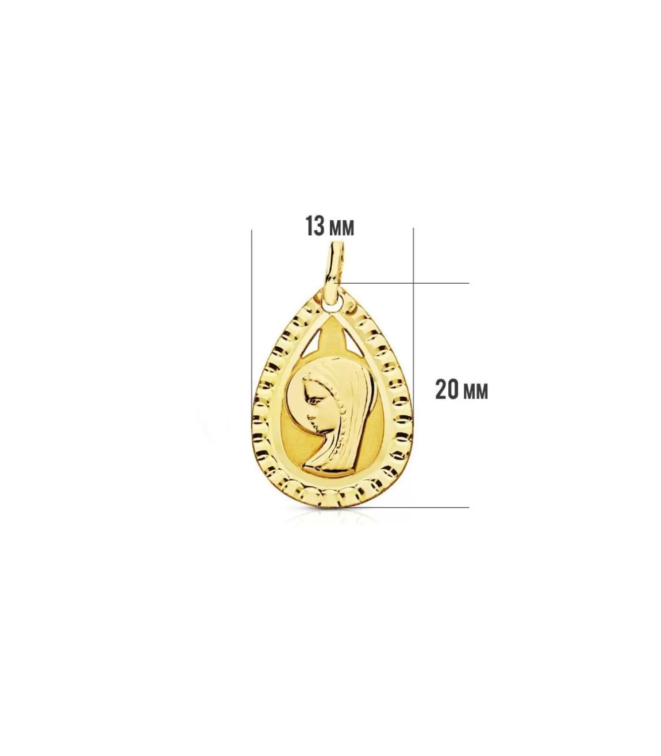 Medalla Virgen Niña Gota 18 Ktes<Alda Joyeros Discount