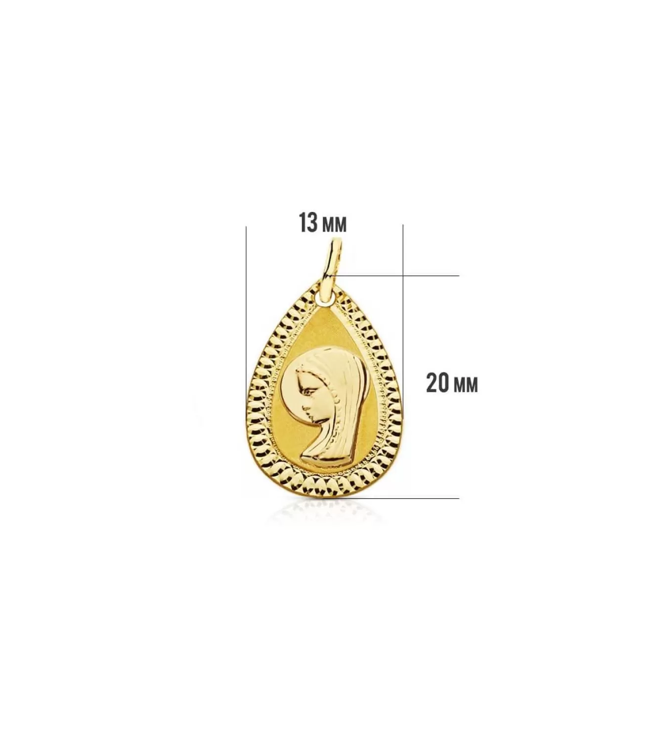 Medalla Virgen Niña Gota 18 Ktes<Alda Joyeros Sale