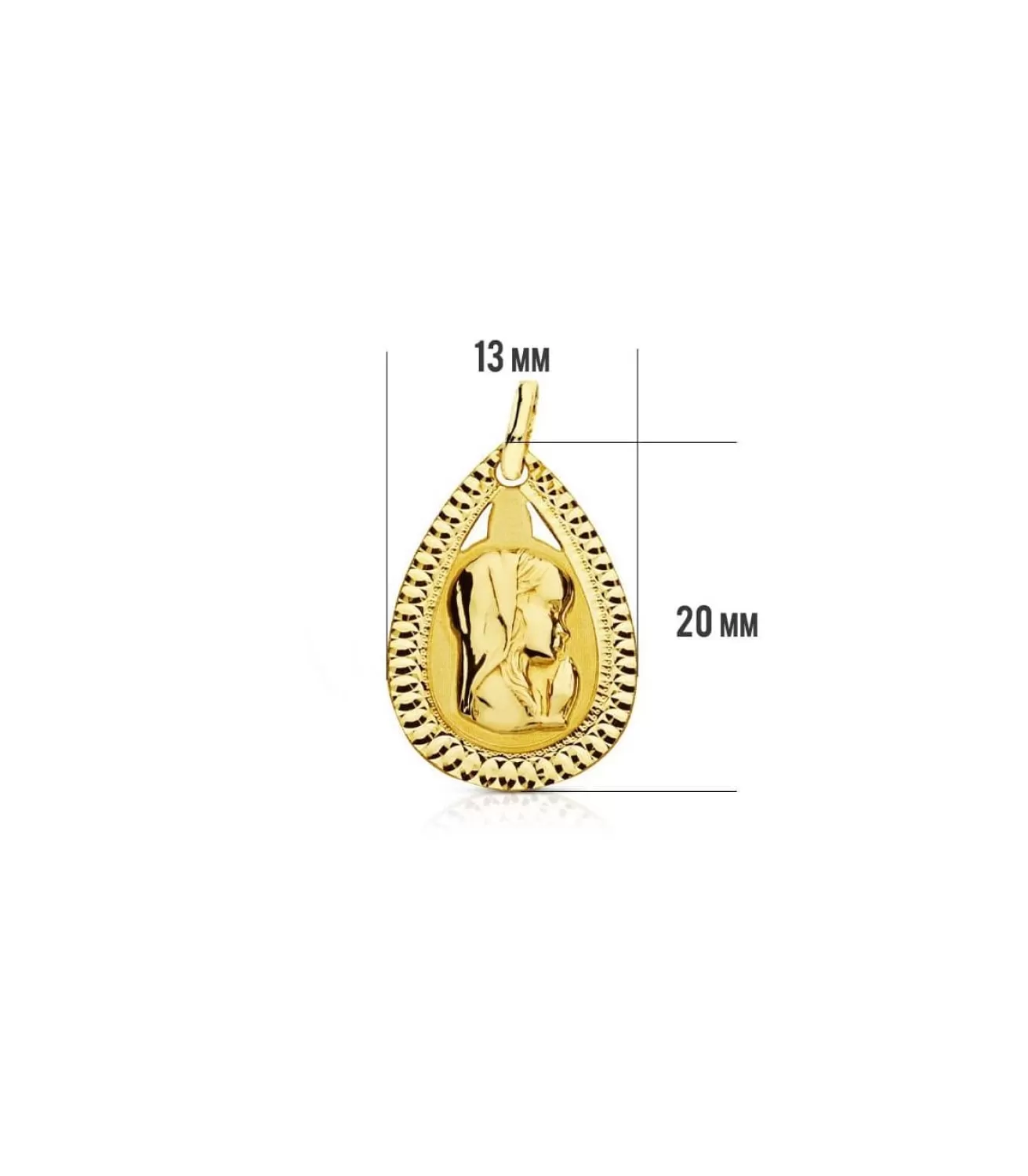 Medalla Virgen Niña Gota 9 Ktes<Alda Joyeros Flash Sale
