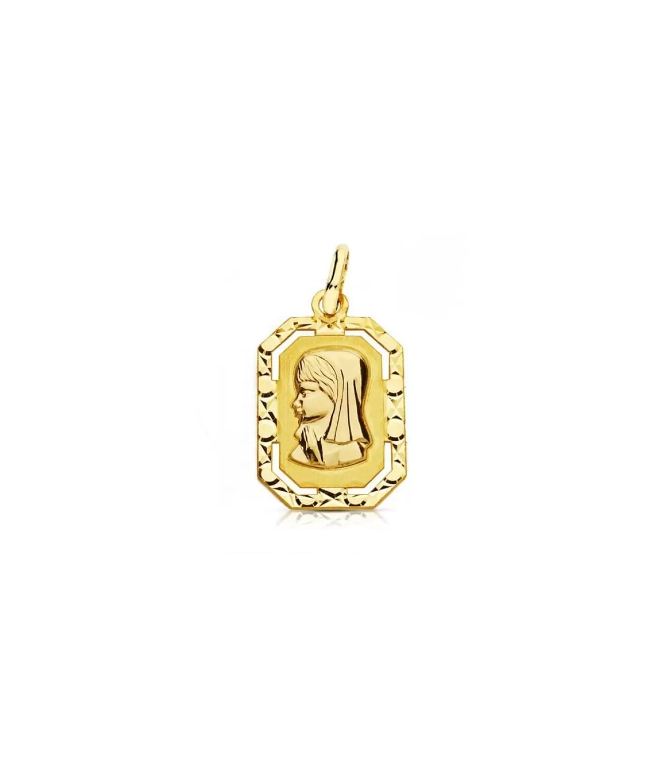 Medalla Virgen Niña Marco 18 Ktes<Alda Joyeros Shop