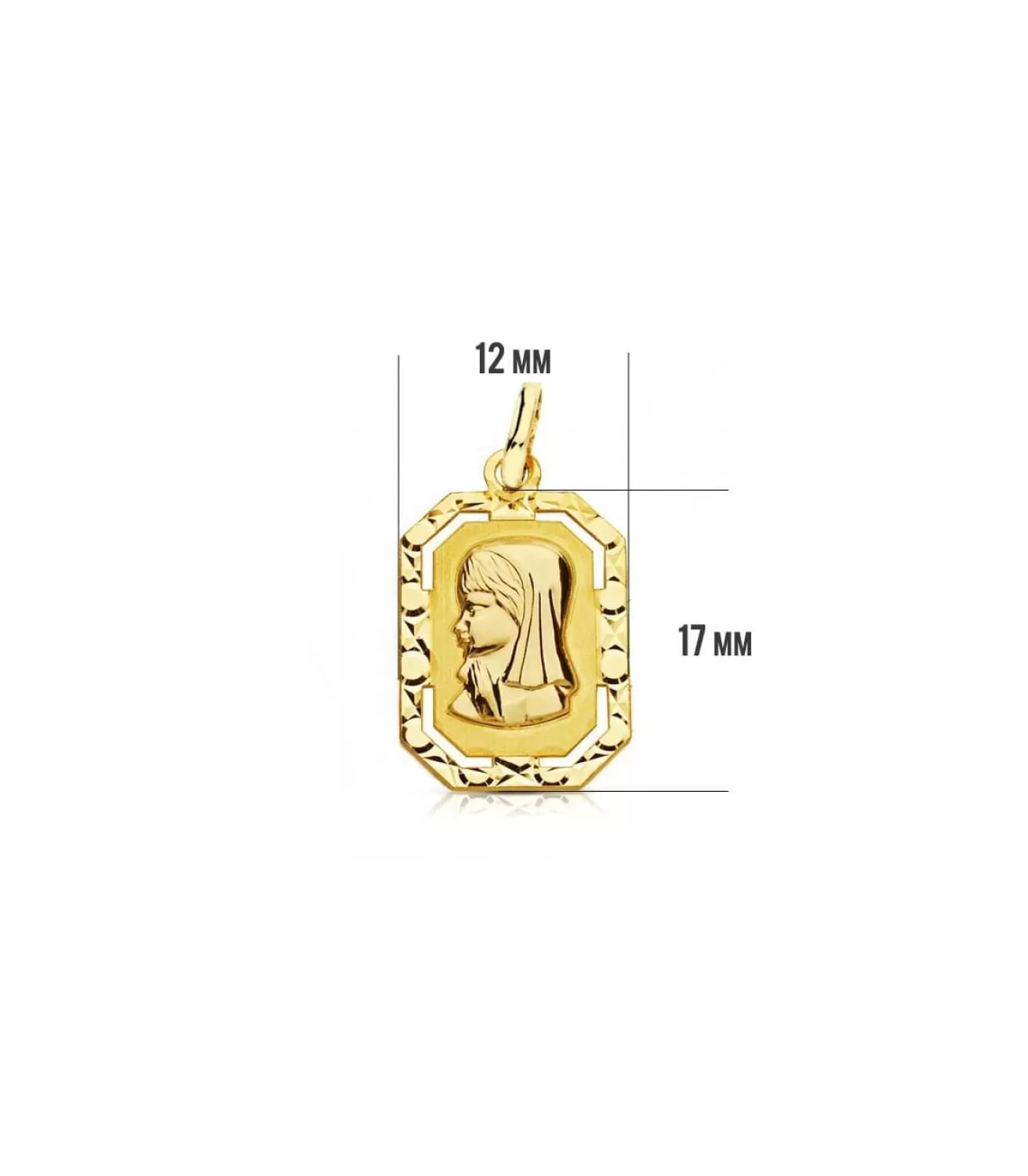 Medalla Virgen Niña Marco 18 Ktes<Alda Joyeros Shop