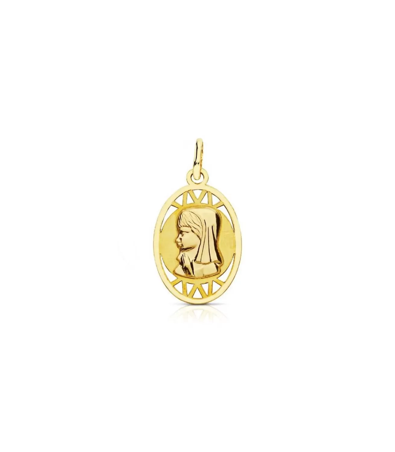 Medalla Virgen Niña Oval 18 Ktes<Alda Joyeros Cheap