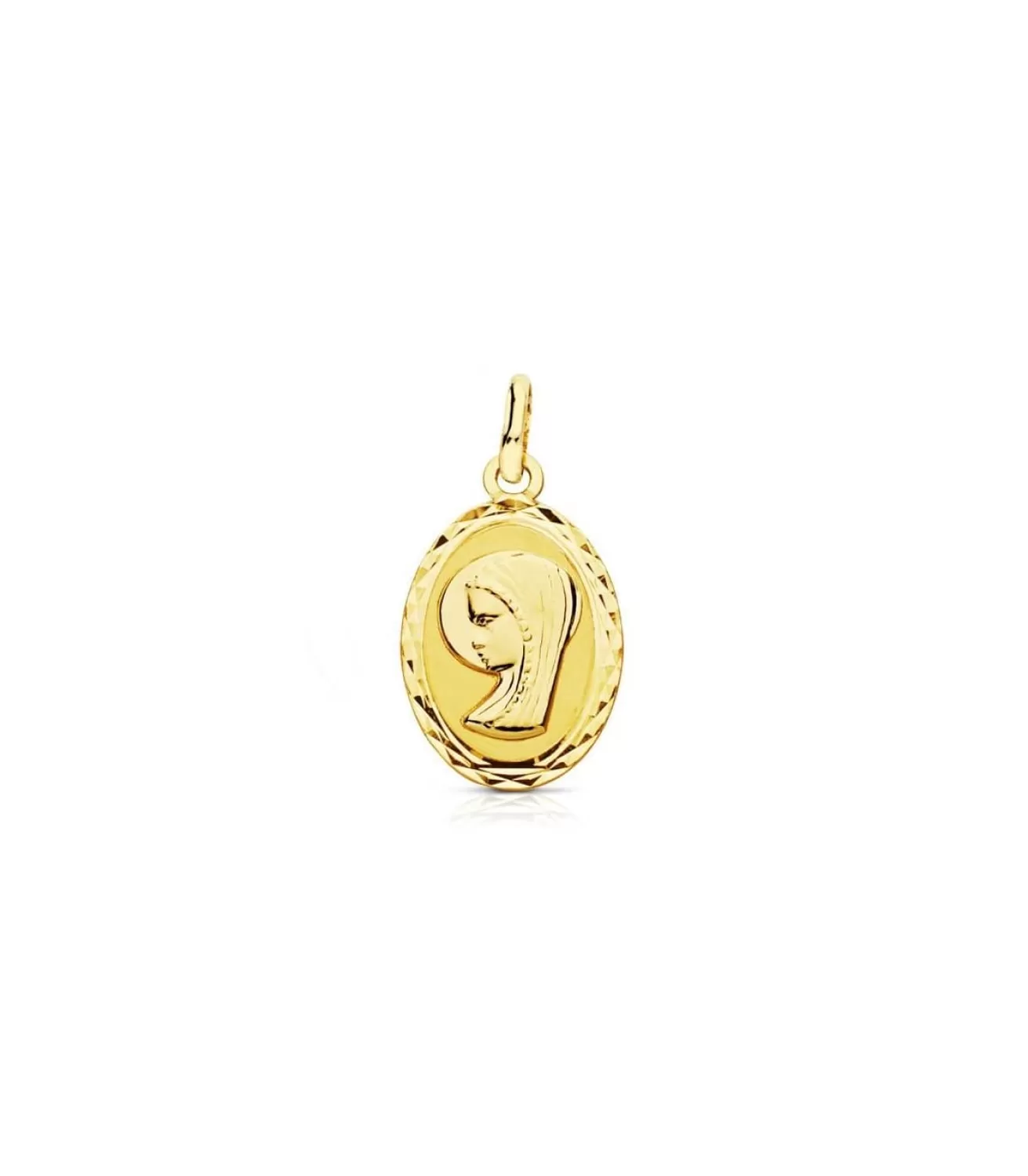 Medalla Virgen Niña Oval 18 Ktes<Alda Joyeros Shop