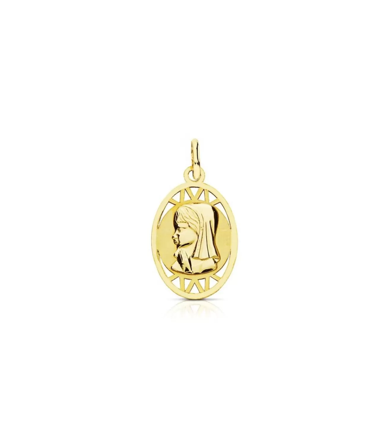 Medalla Virgen Niña Oval 9 Ktes<Alda Joyeros Hot