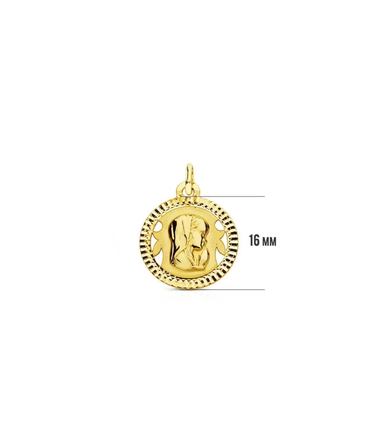 Medalla Virgen Niña Redonda 18 Ktes<Alda Joyeros Cheap