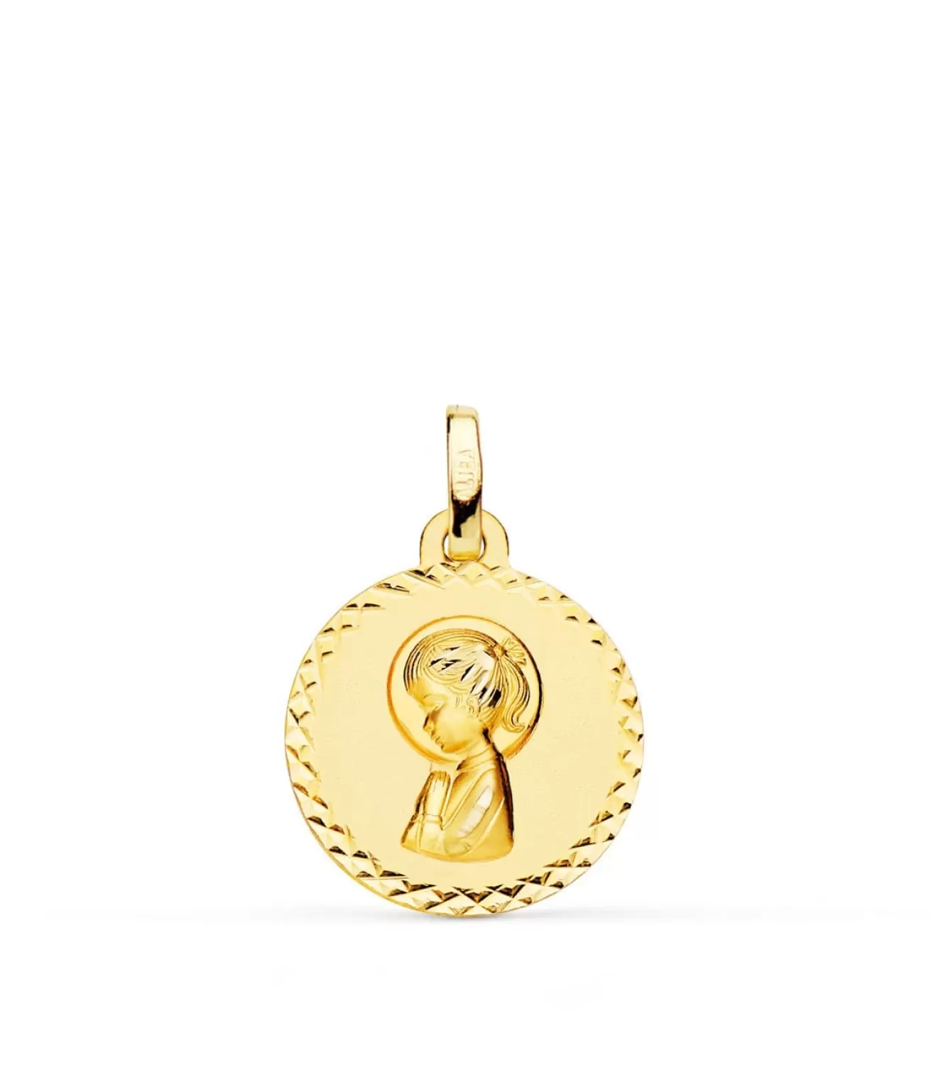 Medalla Virgen Niña Talla 18 Ktes 16 Mm<Alda Joyeros Best Sale