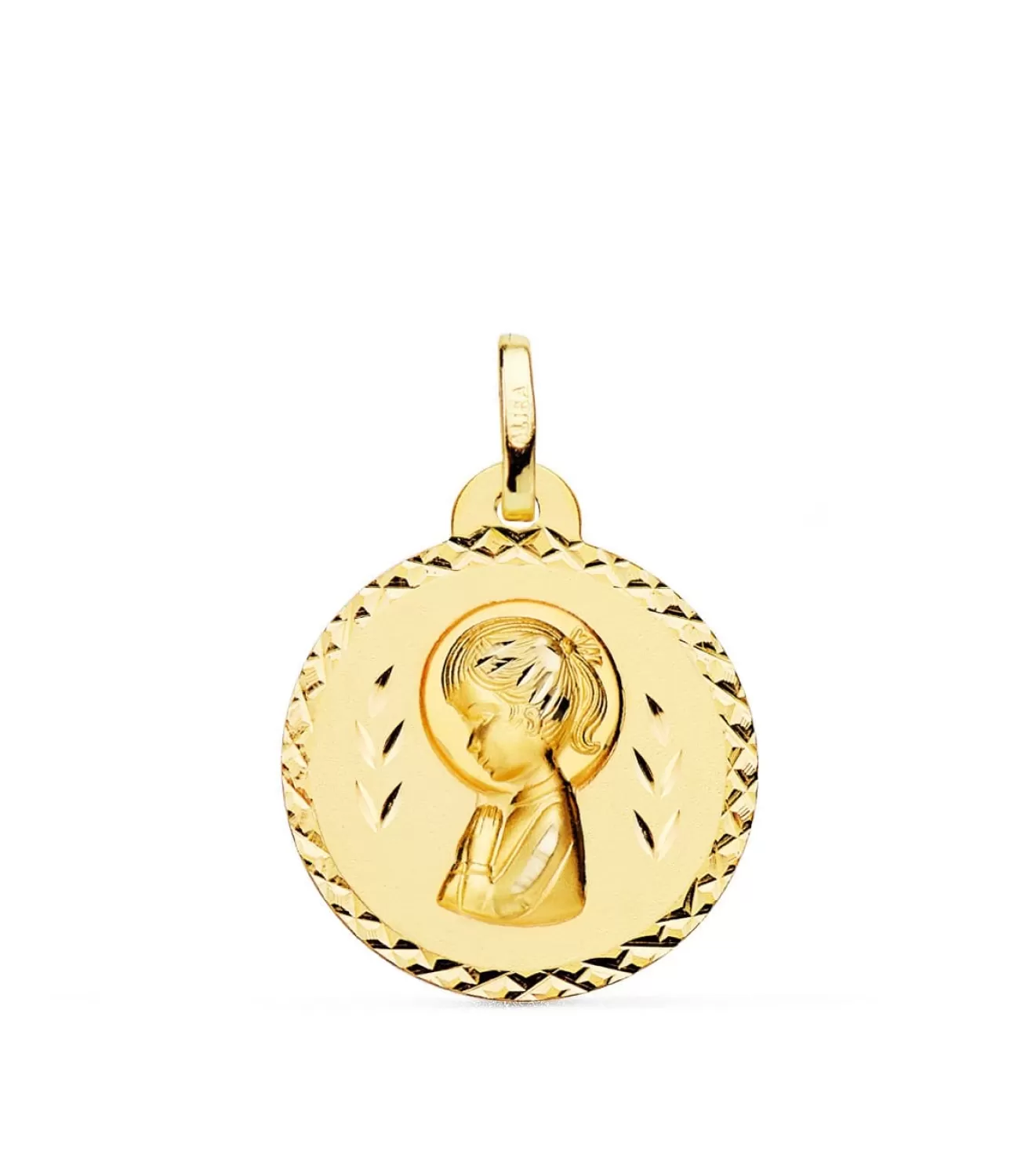 Medalla Virgen Niña Talla 18 Ktes 20 Mm<Alda Joyeros Hot