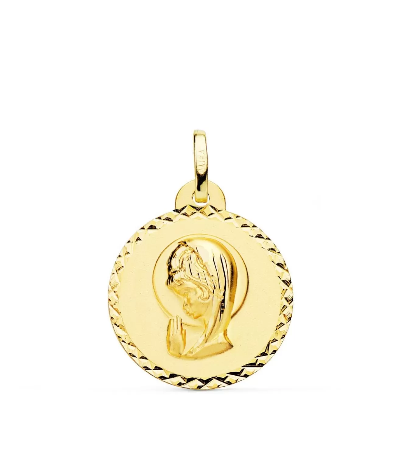 Medalla Virgen Niña Talla 18Ktes 20Mm<Alda Joyeros Clearance