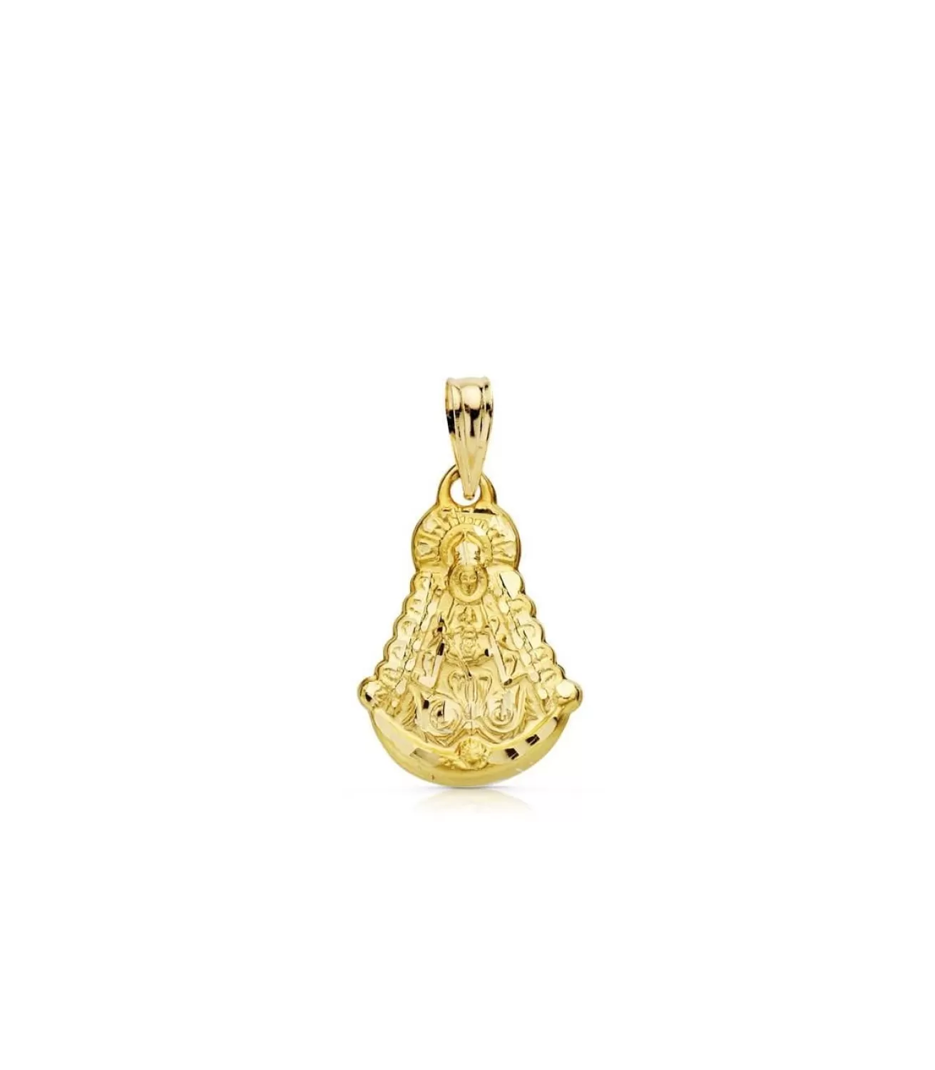 Medalla Virgen Rocio Silueta Oro 18K 20Mm<Alda Joyeros Best Sale