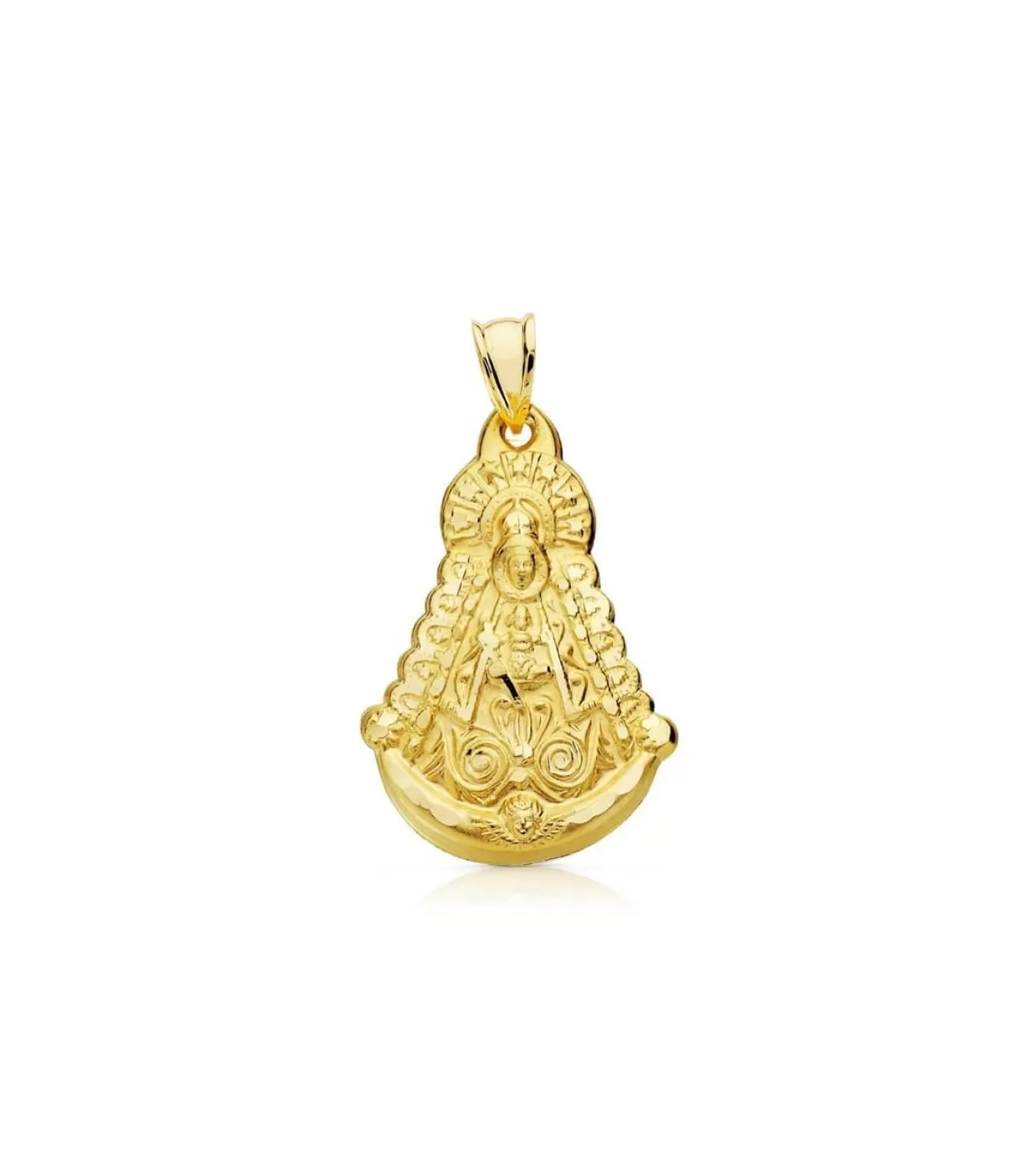 Medalla Virgen Rocio Silueta Oro 18K 30Mm<Alda Joyeros Best Sale