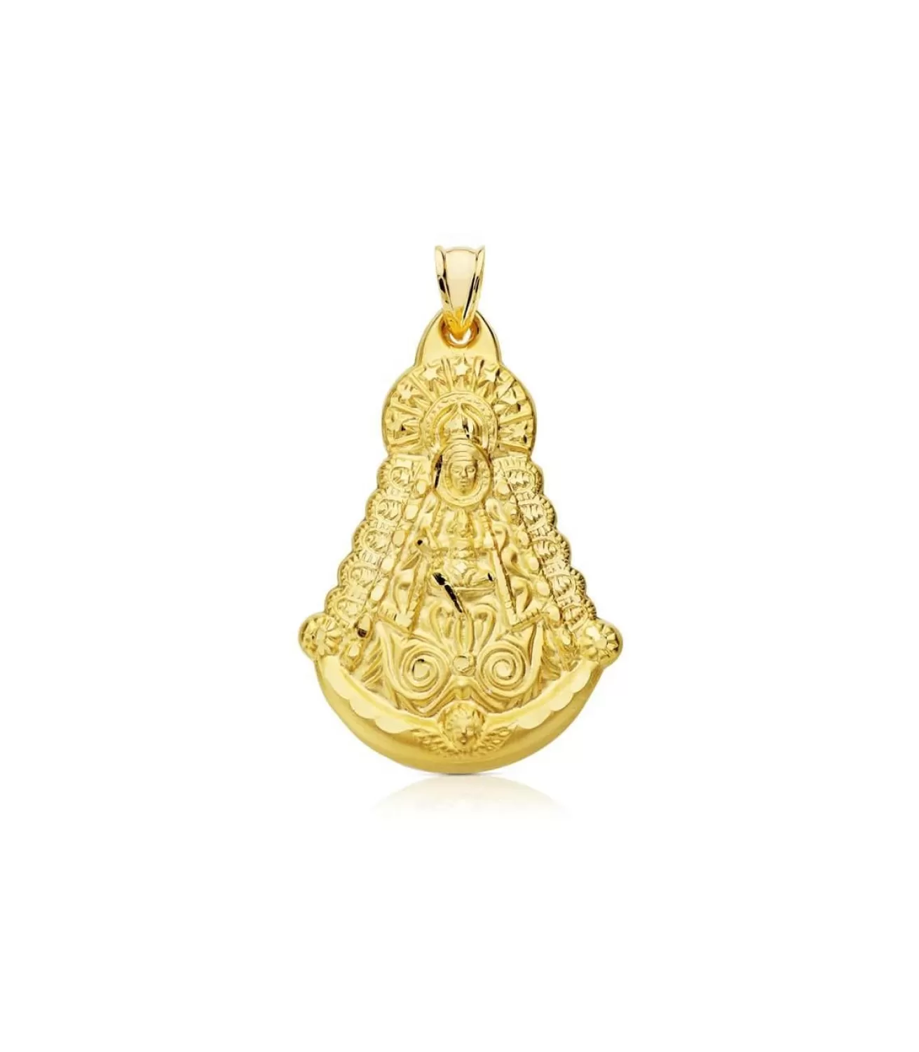 Medalla Virgen Rocio Silueta Oro 18K 40Mm<Alda Joyeros Hot