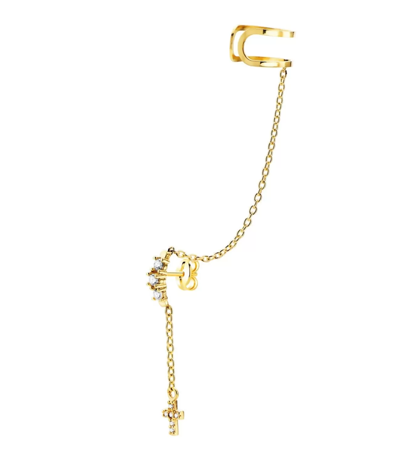 Pendiente Ear Cuff Cadenita Oro Amarillo 18K<Alda Joyeros Cheap