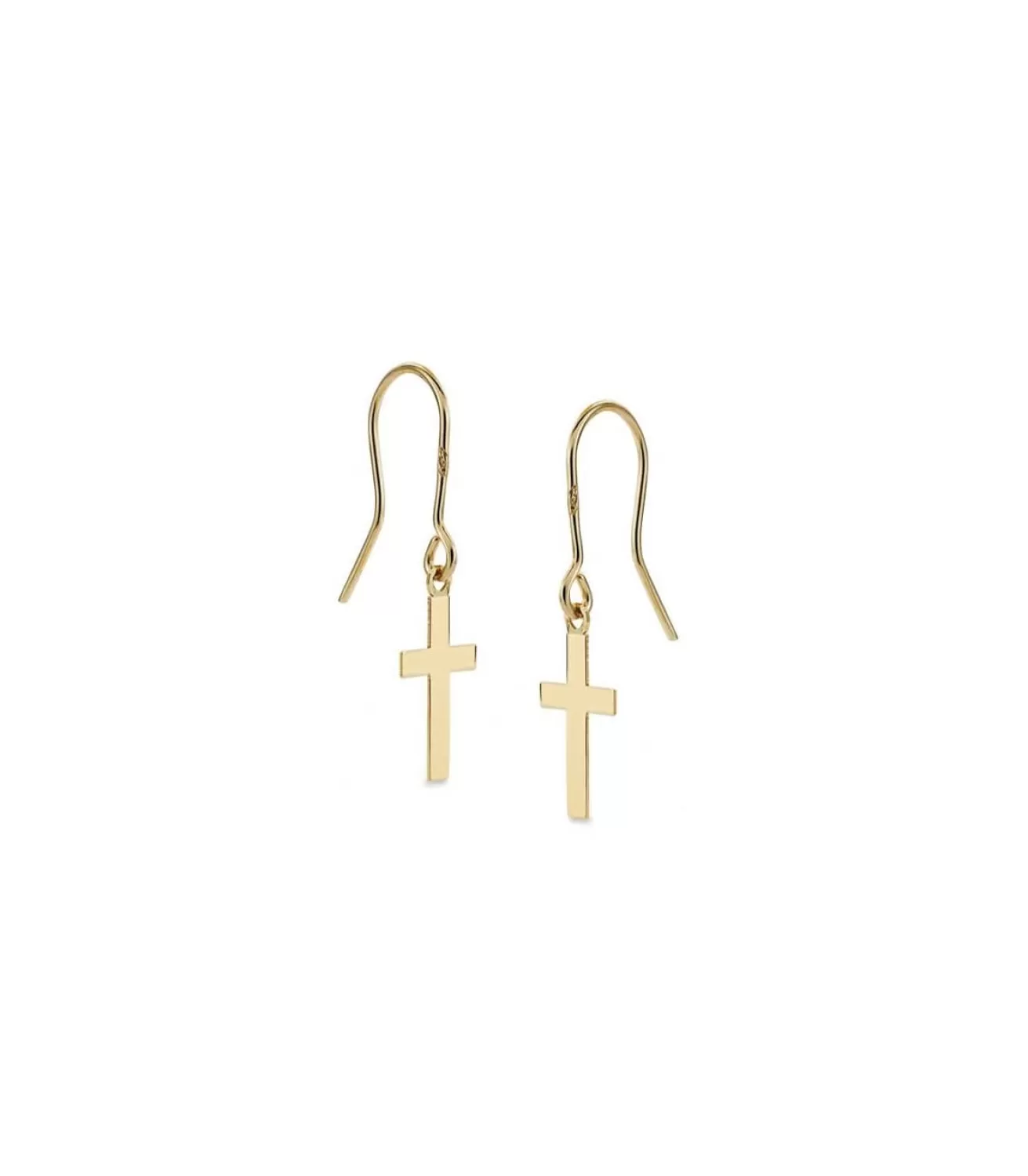 Pendiente Oro Amarillo Cruz 18 Ktes<Alda Joyeros New