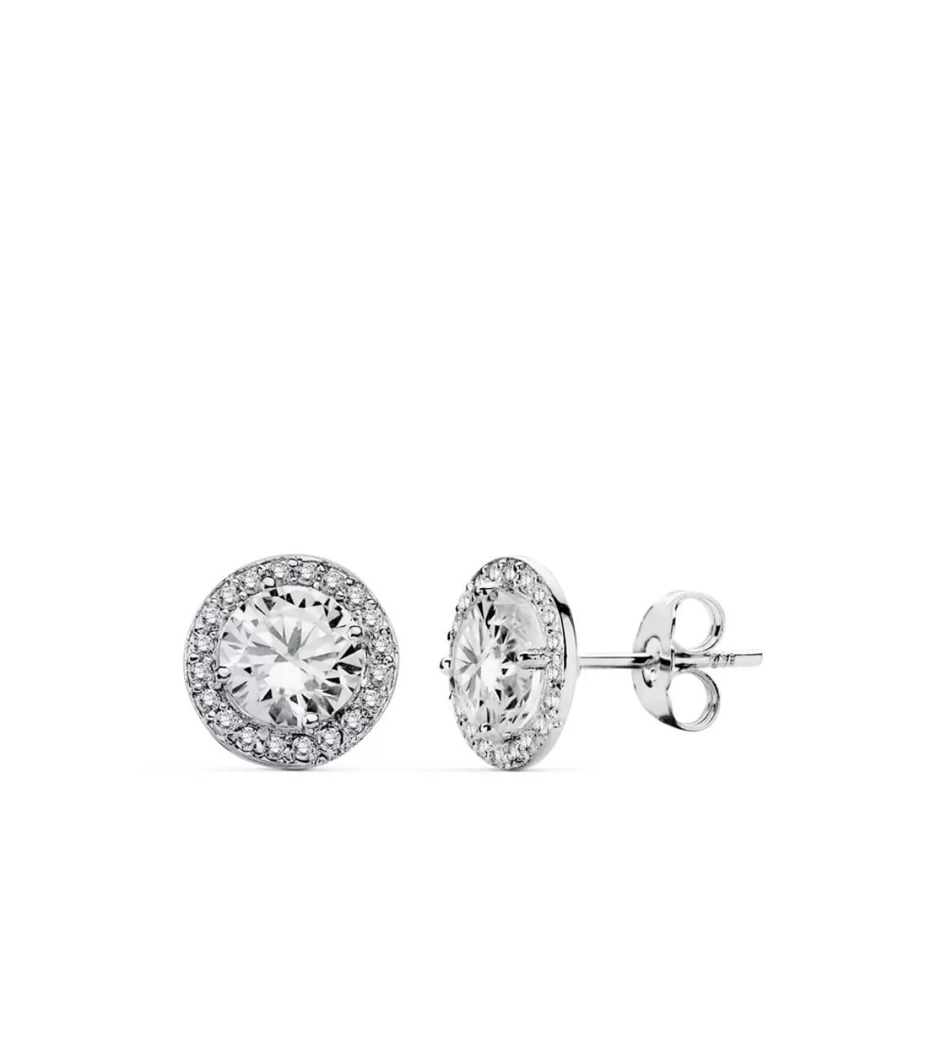 Pendiente Oro Blanco Candida 18 Ktes<Alda Joyeros Shop