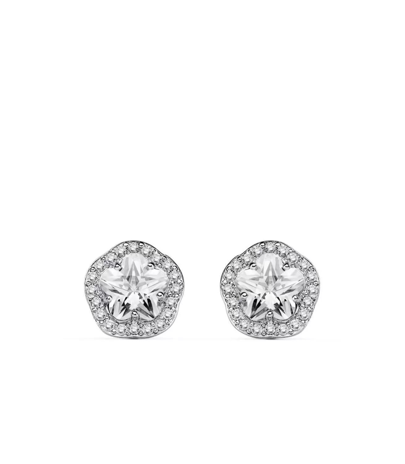 Pendiente Oro Blanco Celia 18 Ktes<Alda Joyeros Online
