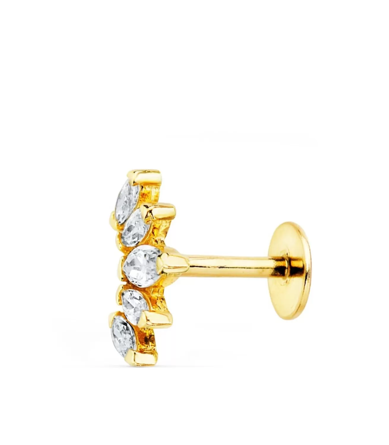 Pendiente Piercing Oro Amarillo 18K Marquis<Alda Joyeros Cheap