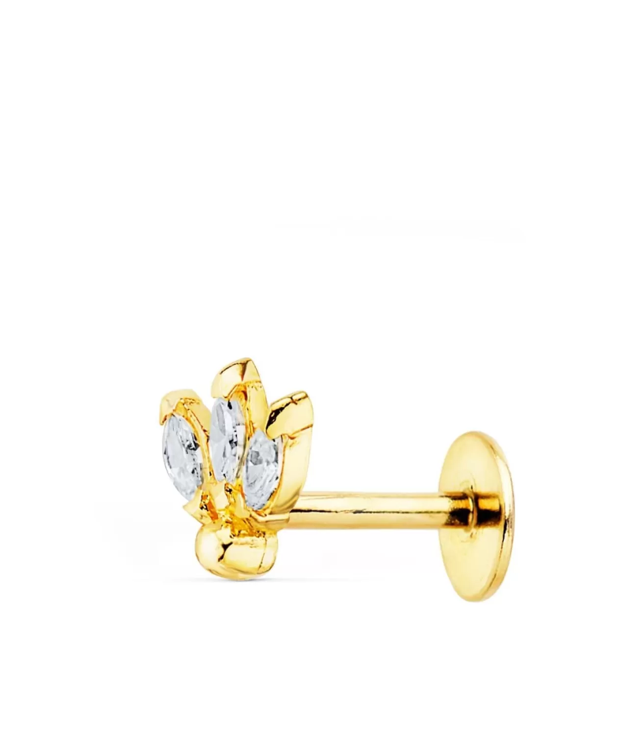 Pendiente Piercing Oro Amarillo 18K Marquis Mini<Alda Joyeros Cheap