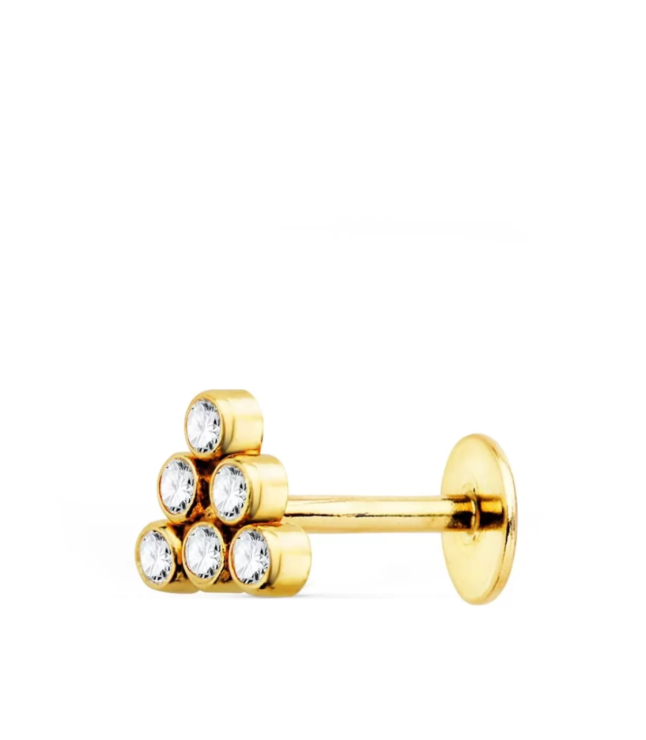 Pendiente Piercing Oro Amarillo 18K Triangulo<Alda Joyeros Outlet
