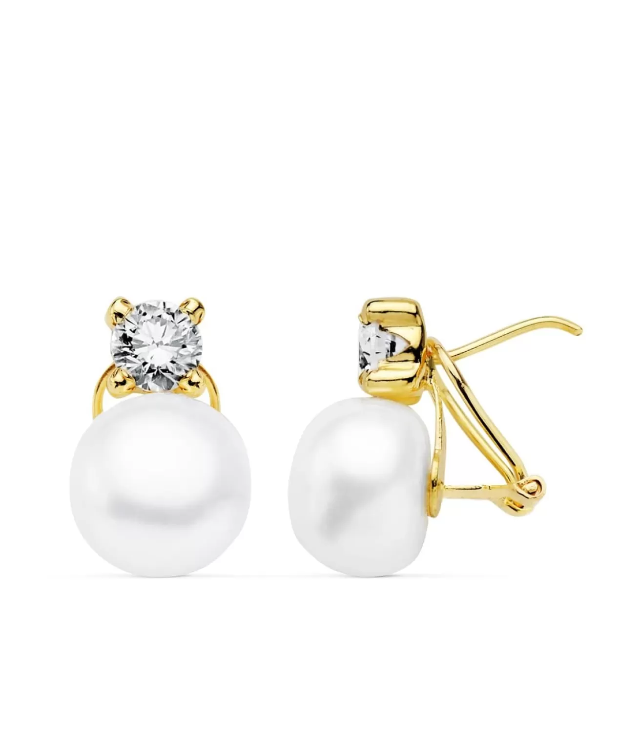 Pendientes Ariel Perlas Cultivadas Oro Amarillo 18 K 16 Mm<Alda Joyeros New