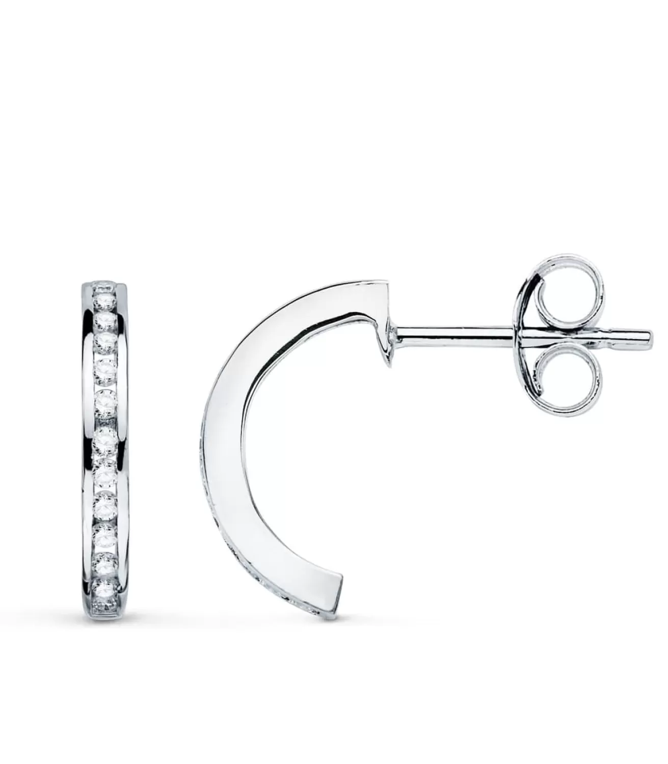 Pendientes Aro Diamantes 0.224 Qtes. Ob 18K<Alda Joyeros Sale
