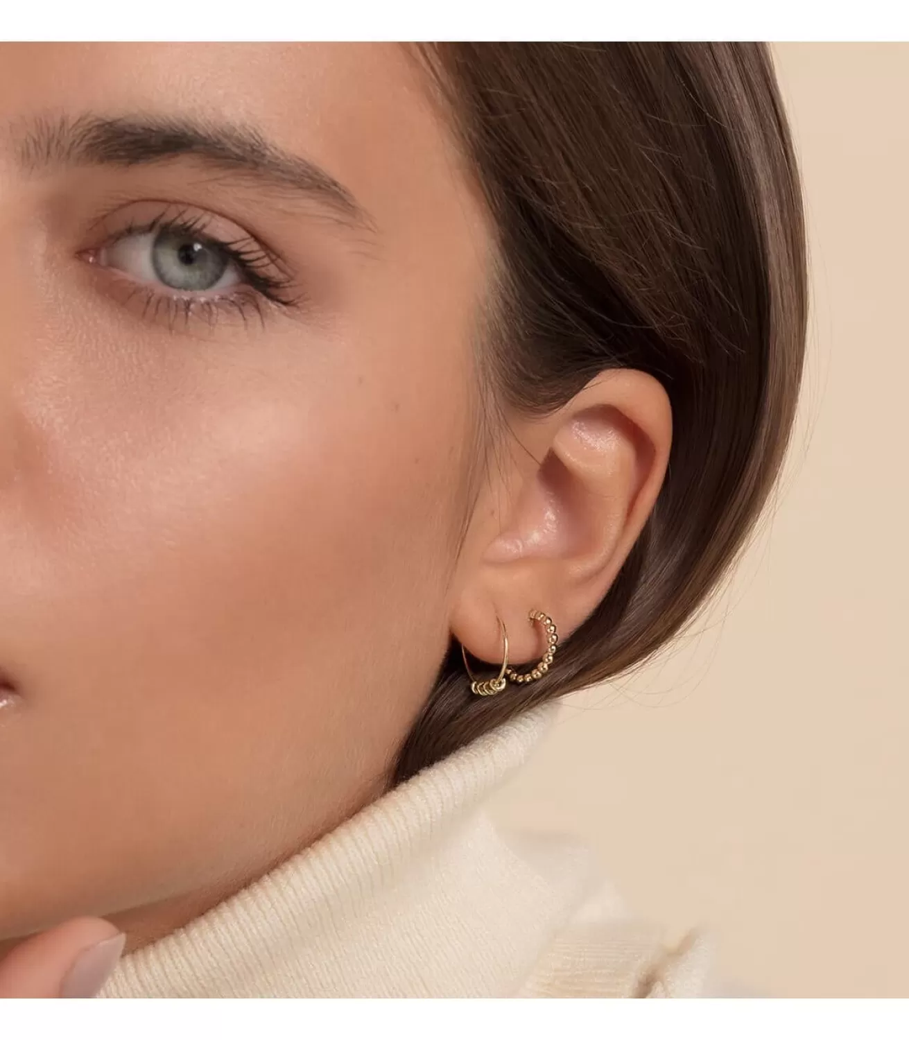 Pendientes Aros Bolitas Oro Amarillo 18K<Alda Joyeros Outlet