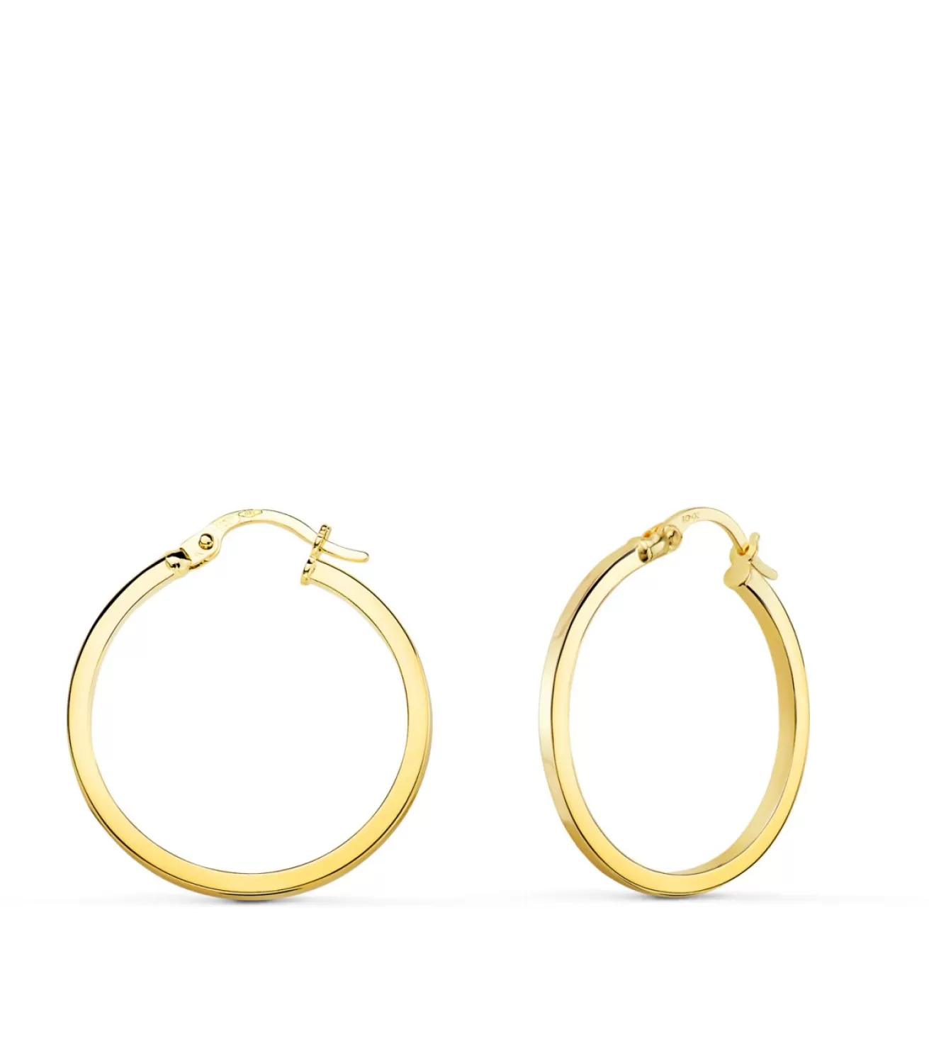 Pendientes Aros Cuadrados Oro 18K 23Mm<Alda Joyeros Cheap